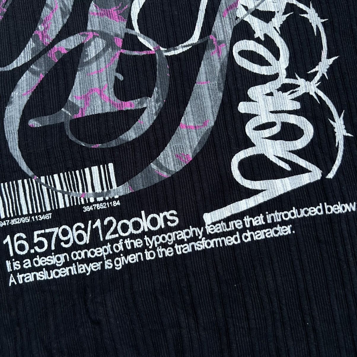 Japanese Brand B One Soul Vkei Style Poem Ribbed Layered T-shirt Size US L / EU 52-54 / 3 - 5 Thumbnail
