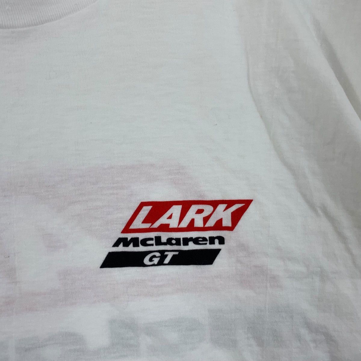 Vintage Vintage 1996 LARK MCLAREN GT Racing Team GTR Tee Shirt Top Size US S / EU 44-46 / 1 - 4 Thumbnail