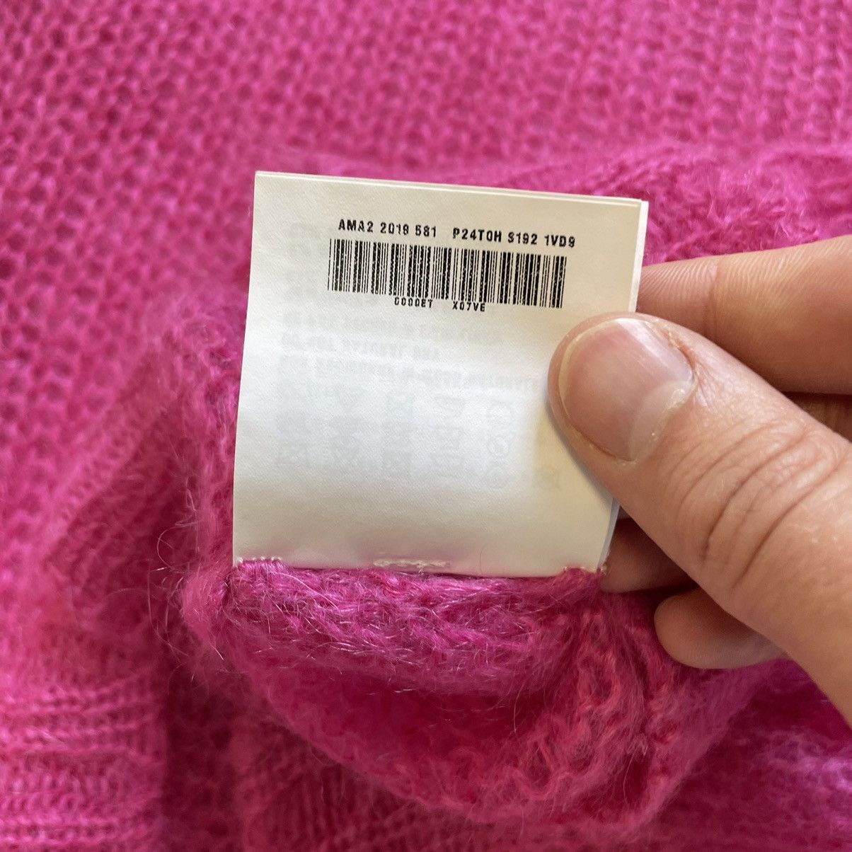 Prada A/W 19 Pink Cobweb Mohair Sweater Size US M / EU 48-50 / 2 - 10 Thumbnail