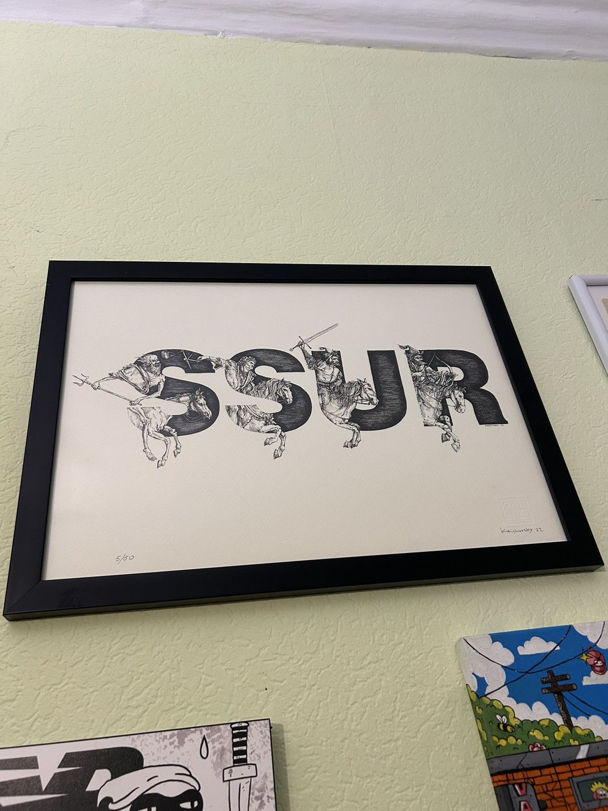 SSUR SSUR Limited 5/50 Signed Art Poster Size ONE SIZE - 1 Thumbnail