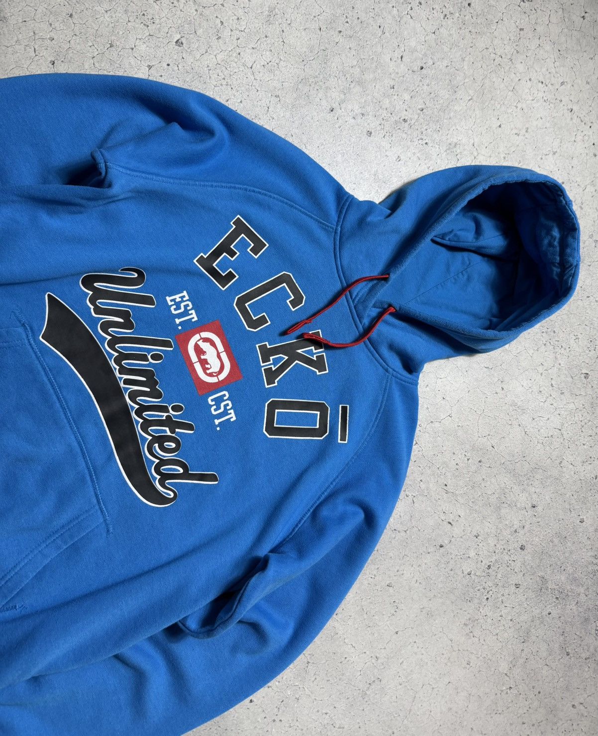Ecko Unltd. Ecko Unlimited Hoodie Big Logo Size L Blue Size US L / EU 52-54 / 3 - 5 Thumbnail