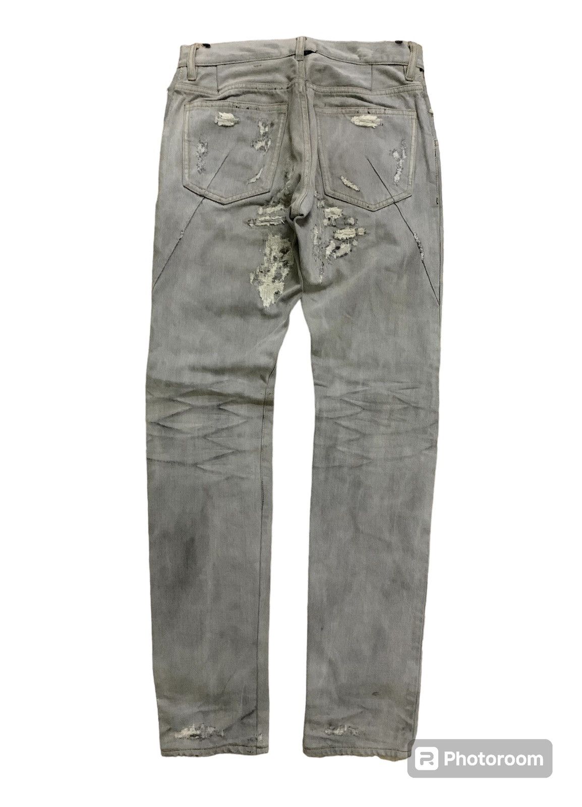 Kazuyuki Kumagai Attachment 💥Kazuyuki kumagai Attachment Ripped Denim Size US 29 - 3 Thumbnail