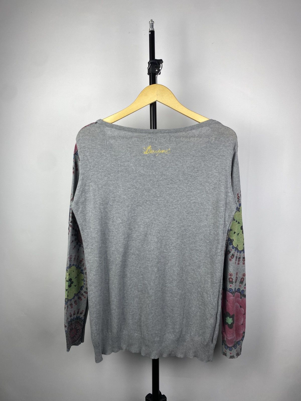 Designer × Desigual × Vintage Vintage Floral Japanese Style Longsleeve Sweatshirt Slim Size XL / US 12-14 / IT 48-50 - 5 Thumbnail