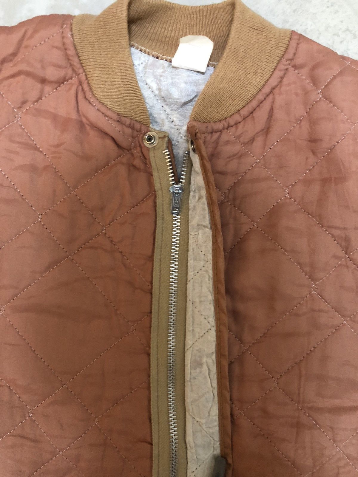 Vintage Rare vintage 70s quilted bomber jacket Size US L / EU 52-54 / 3 - 5 Thumbnail