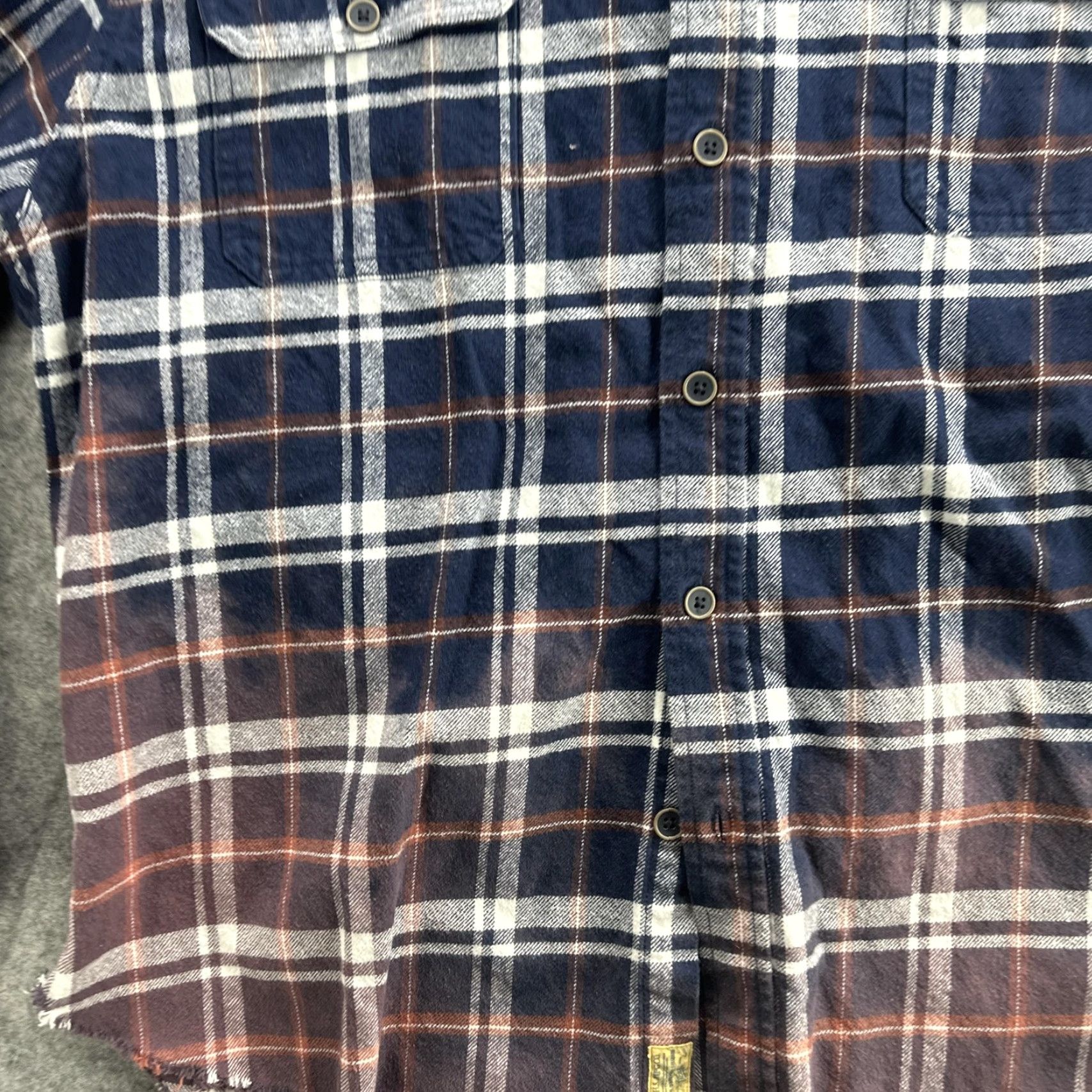 VINTAGE Styx Band Shirt Men's Large Flannel Plaid Distressed 70s Rock Tour Retro Music