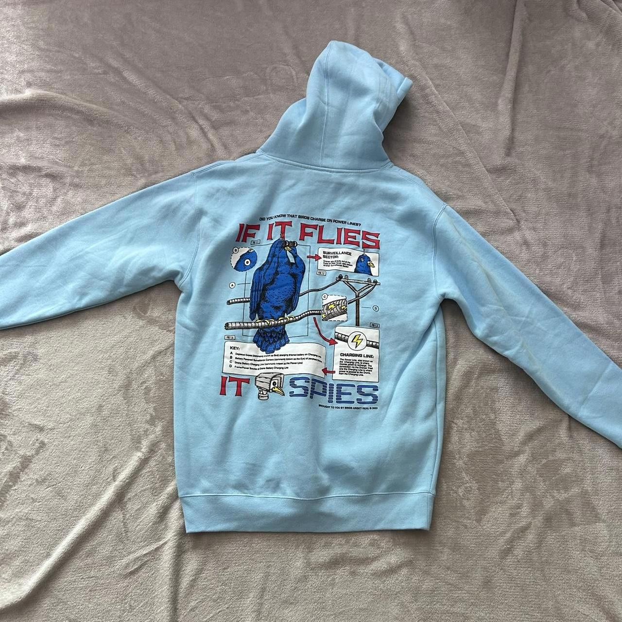 Designer Men's Blue and White Hoody Size US M / EU 48-50 / 2 - 2 Thumbnail