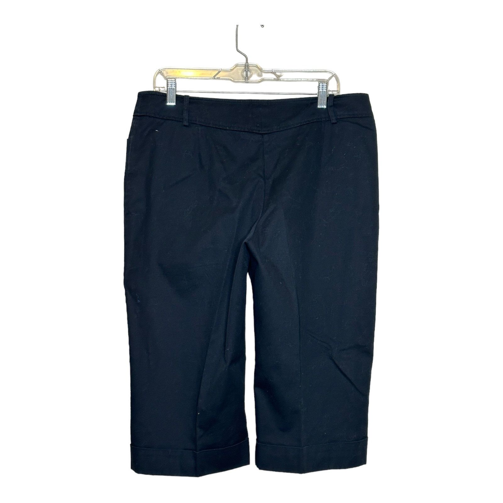 Worthington Worthington black straight legs capri shorts size 14 Size 36" / US 14 / IT 50 - 7 Thumbnail