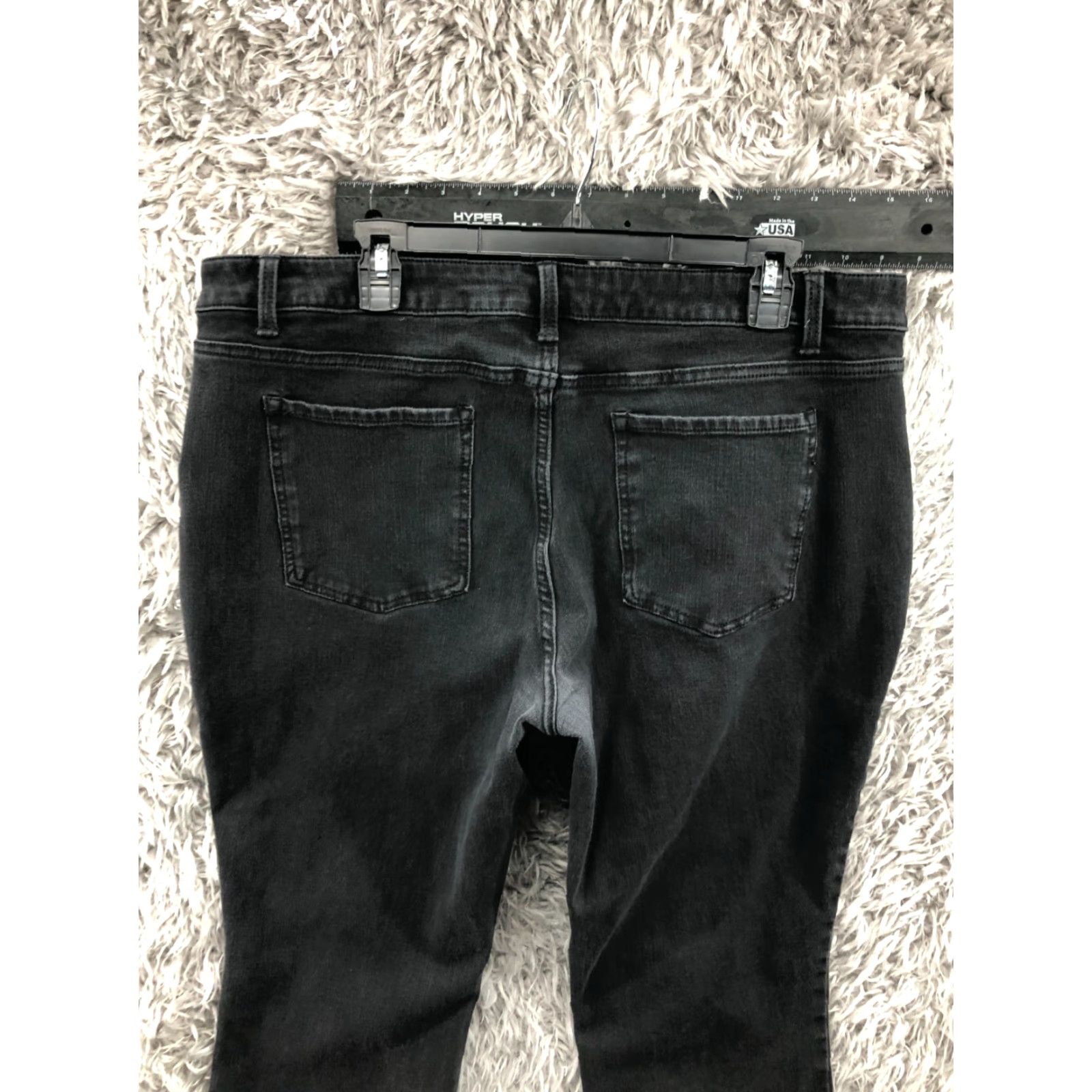 Vintage **Time & TRU High Rise Skinny Plus Size Women's Dark Wash Black Jeans** User: Time & TRU High Rise Skinny Plus Size Women's Dark Wash Black Jeans Size 42" / US 20 - 6 Thumbnail