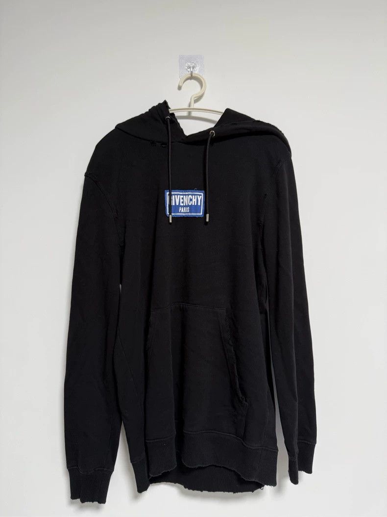 Givenchy Givenchy Blue Logo Hoodie Size US XS / EU 42 / 0 - 1 Thumbnail