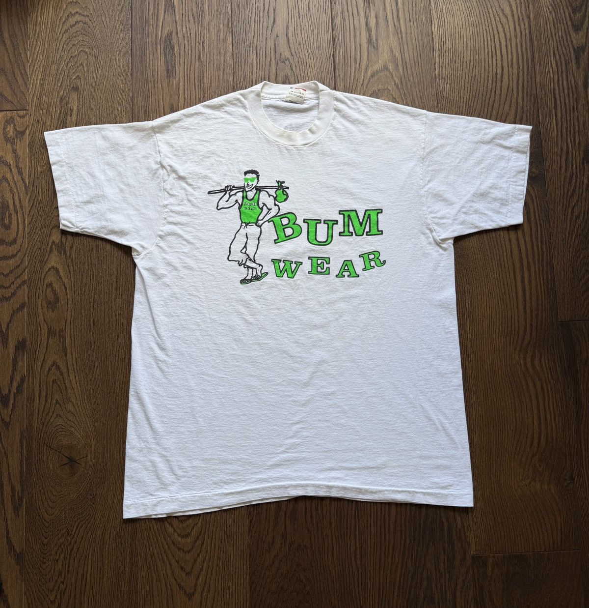 Vintage Vintage 80s Bum Wear Graphic Tee Size US XL / EU 56 / 4 - 1 Thumbnail