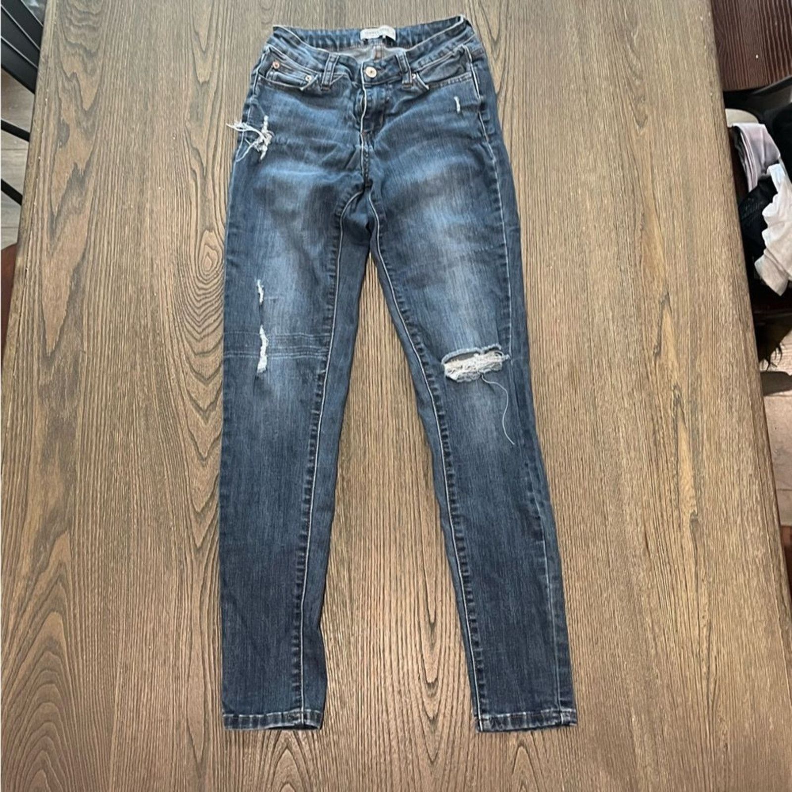 Other Hammer Jeans Juniors Dark Wash Distressed Skinny Size 5 Size 28" / US 6 / IT 42 - 1 Thumbnail