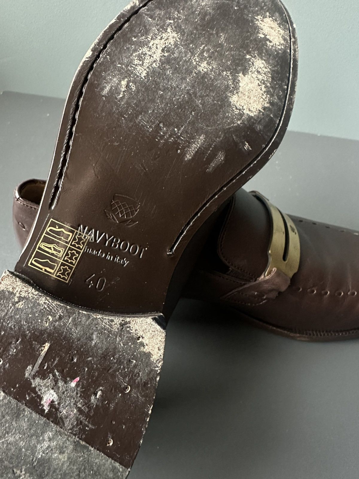 NAVYBOOT Navyboot Leather Loafers Size 40 Size US 7 / EU 40 - 8 Thumbnail