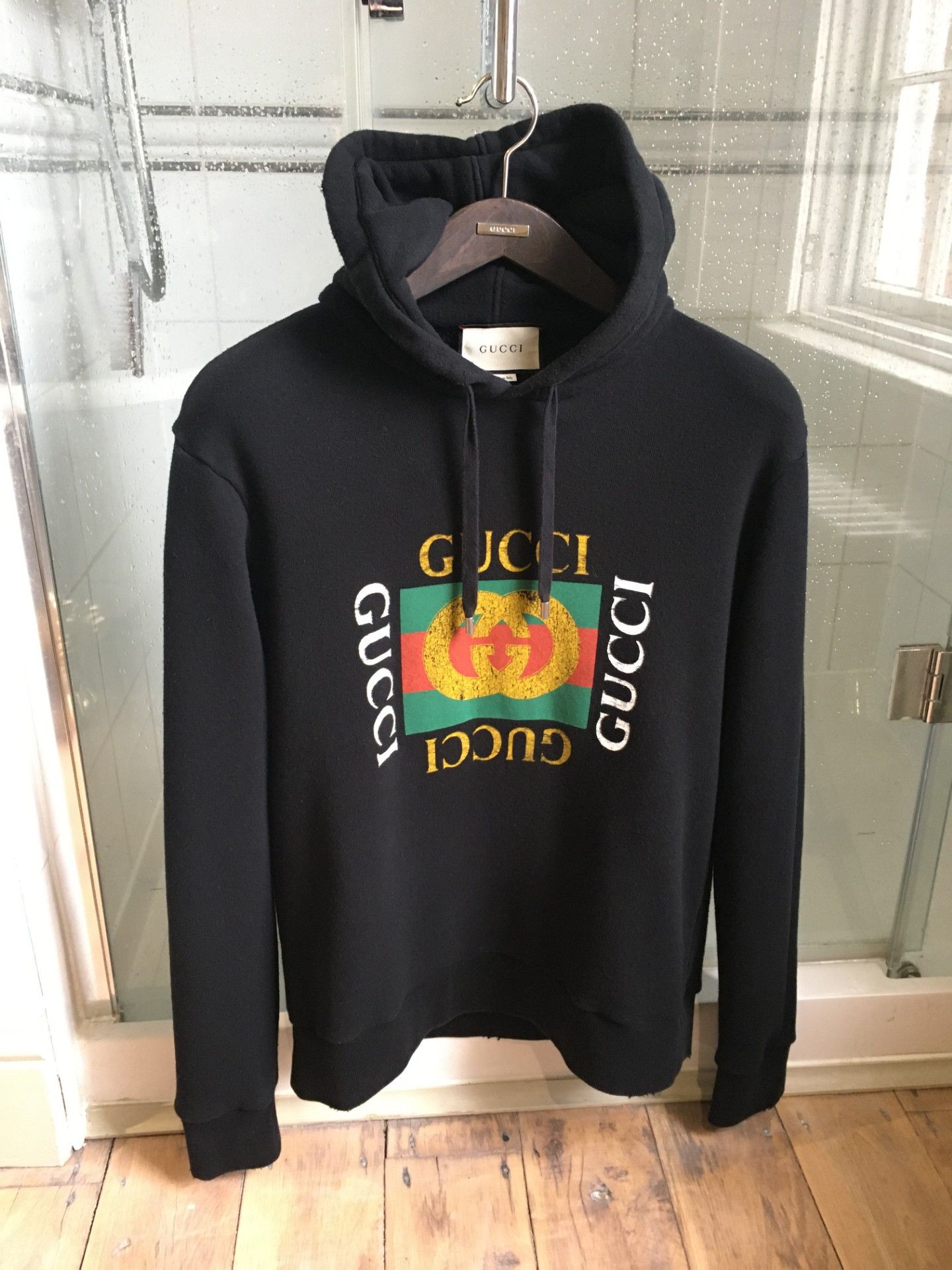 Gucci Gucci Cotton Sweatshirt Hoodie w Logo Size Large RRP 1 350 Grailed