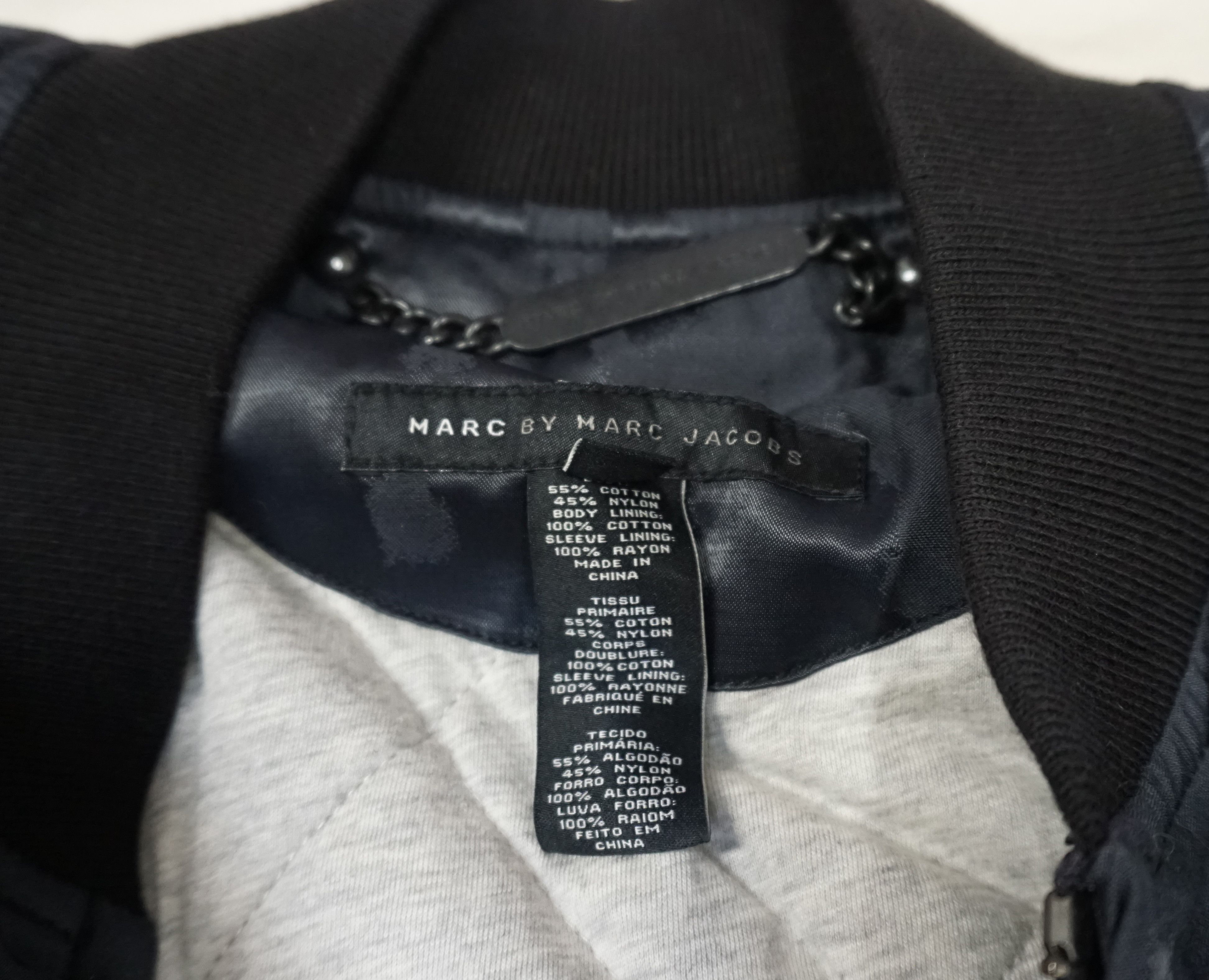 Marc Jacobs 00's Marc by Marc Jacobs Navy Camouflage Bomber Jacket Size US S / EU 44-46 / 1 - 4 Thumbnail