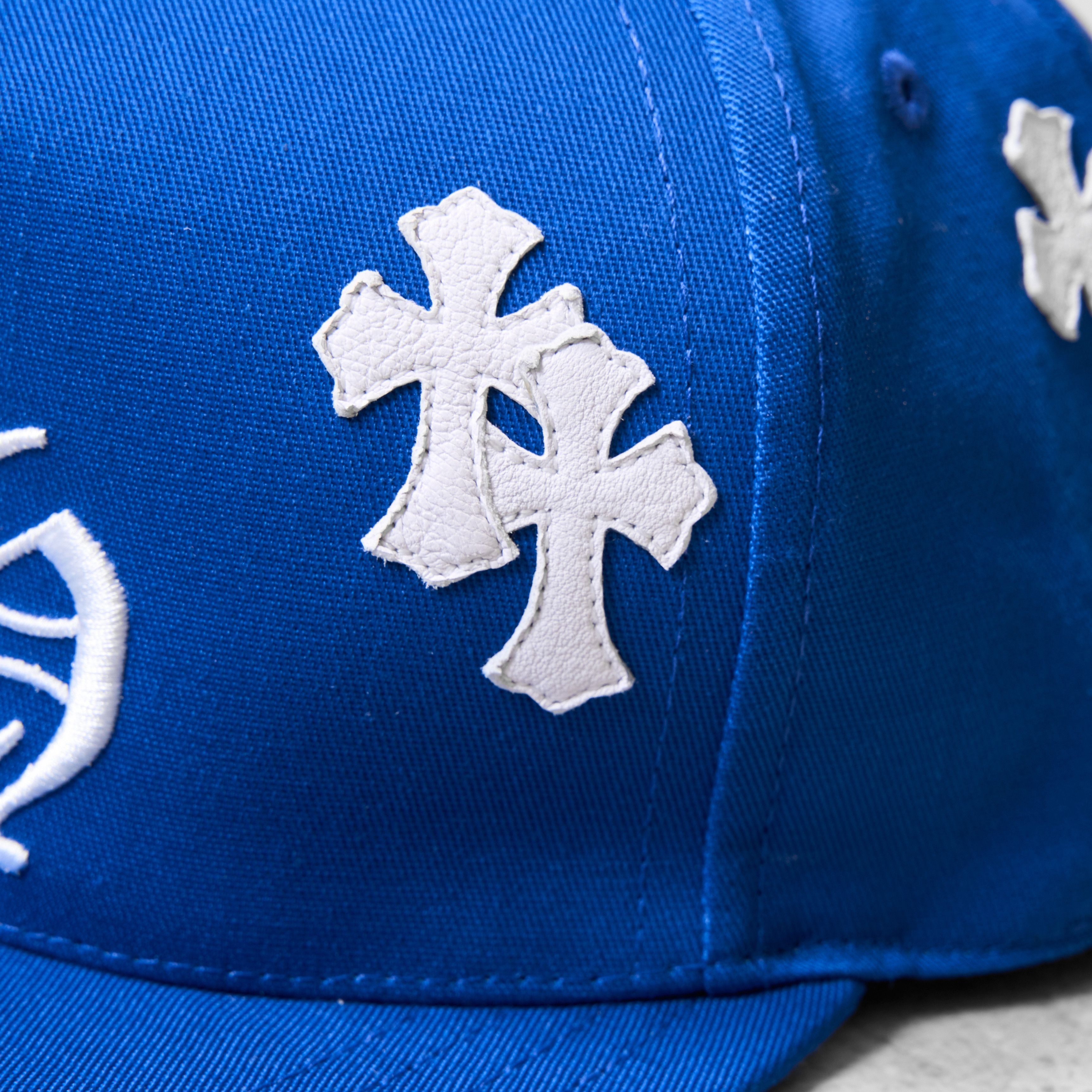 Chrome Hearts CHROME HEARTS Cross Patch Baseball Hat BLUE Size ONE SIZE - 3 Thumbnail