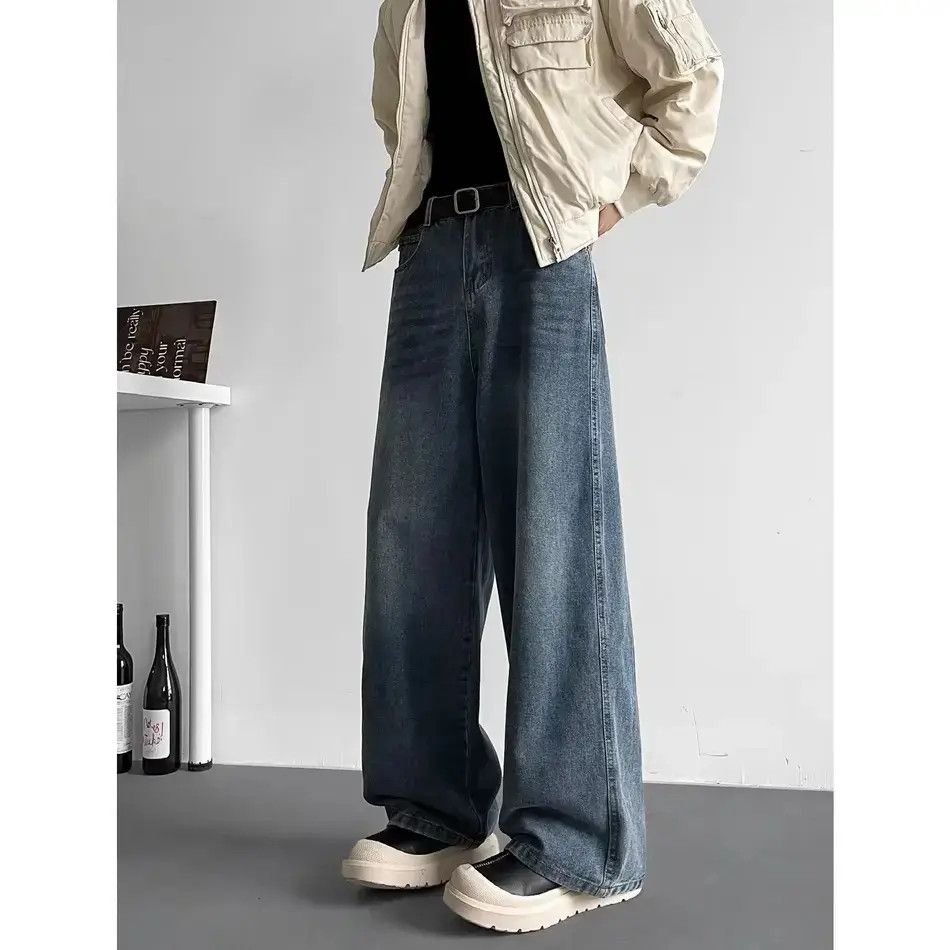 Japanese Brand Retro loose straight leg casual jeans Size US 32 / EU 48 - 1 Thumbnail
