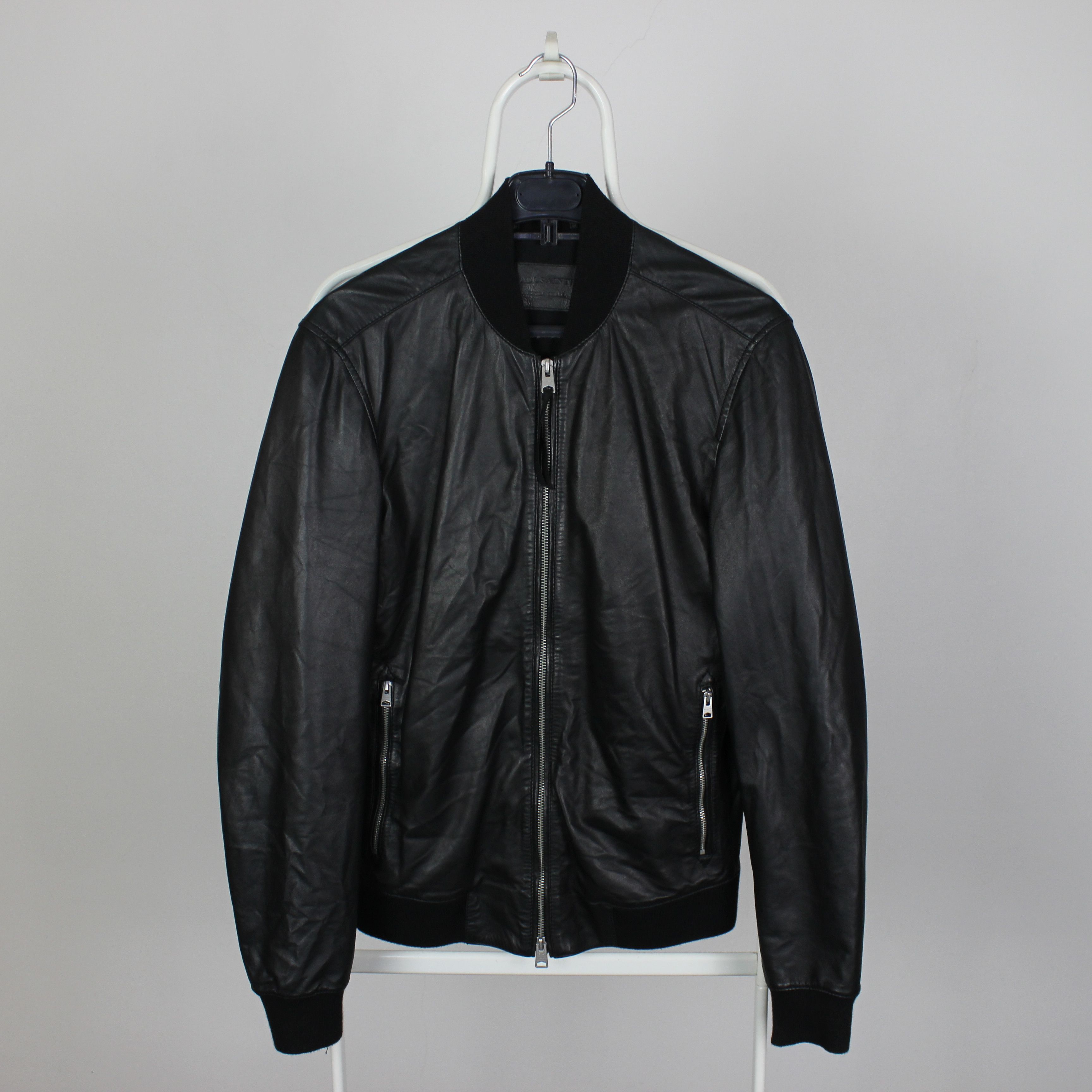 Allsaints Allsaints leather men jacket bomber Mower XS Black Size US XS / EU 42 / 0 - 2 Thumbnail