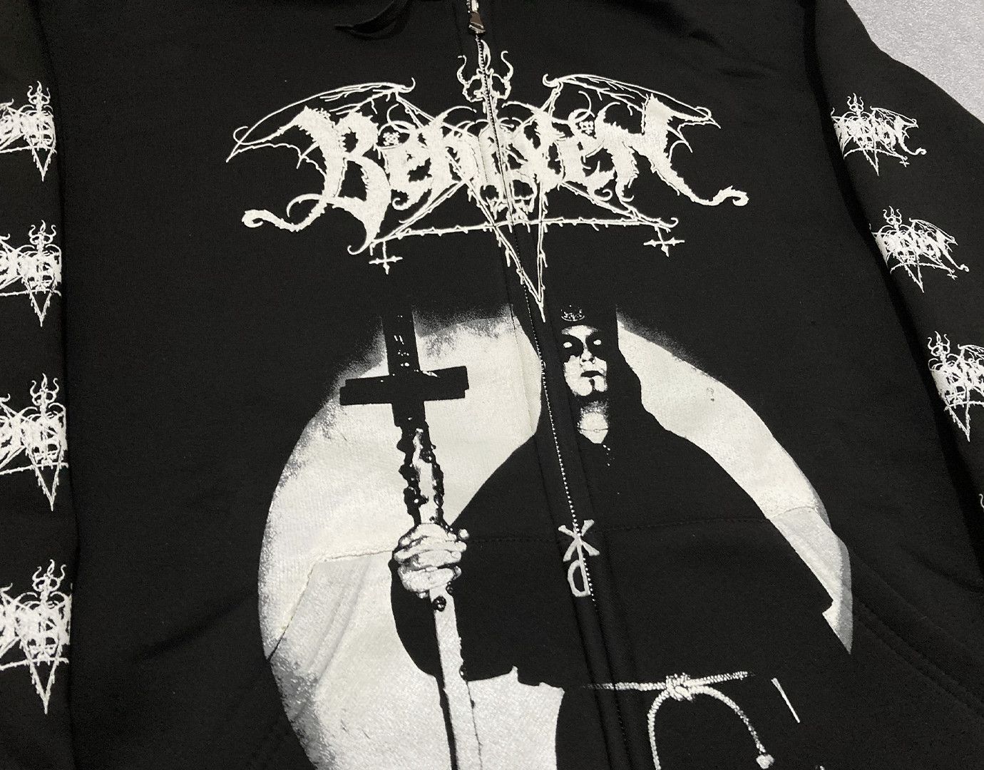 Band Tees Zip-hoodie Behexen - By the Blessing of Satan - black metal Size US L / EU 52-54 / 3 - 4 Thumbnail