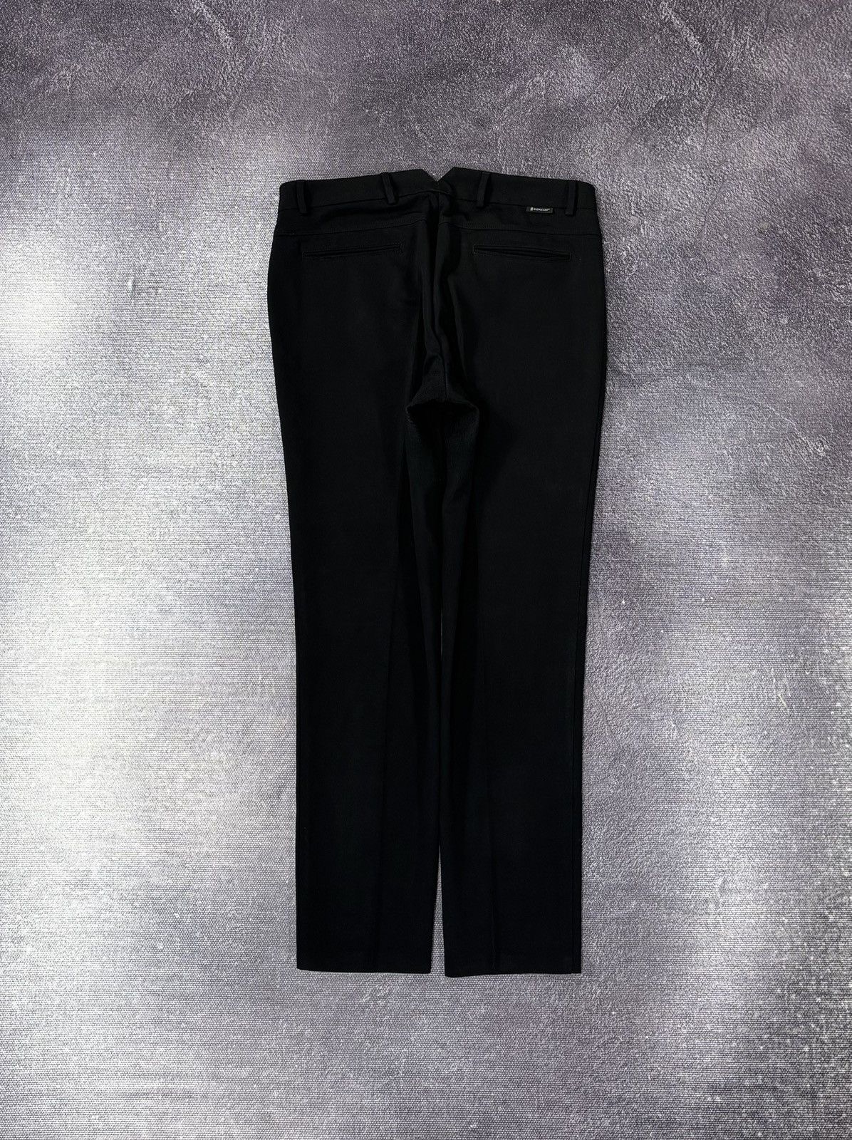 Moncler Moncler Women’s Black Slim Tapered Poly Wool Pants Trousers Size 28" / US 6 / IT 42 - 2 Thumbnail