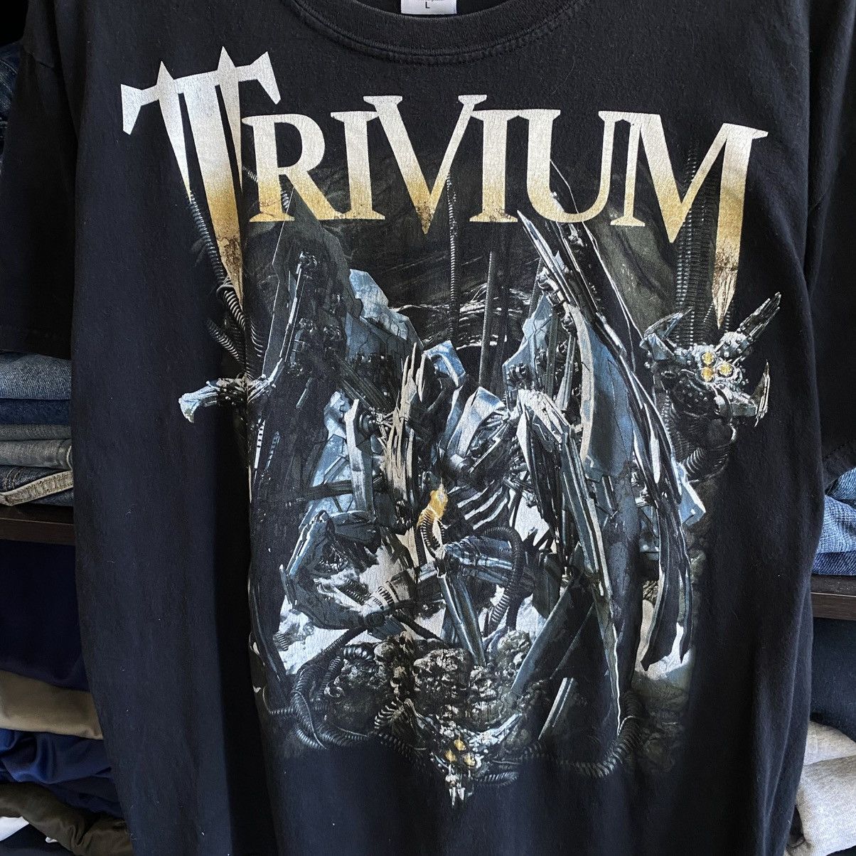 Band Tees Vintage Trivium Big Graphic Logo rock band streetwear tee Size US L / EU 52-54 / 3 - 2 Thumbnail