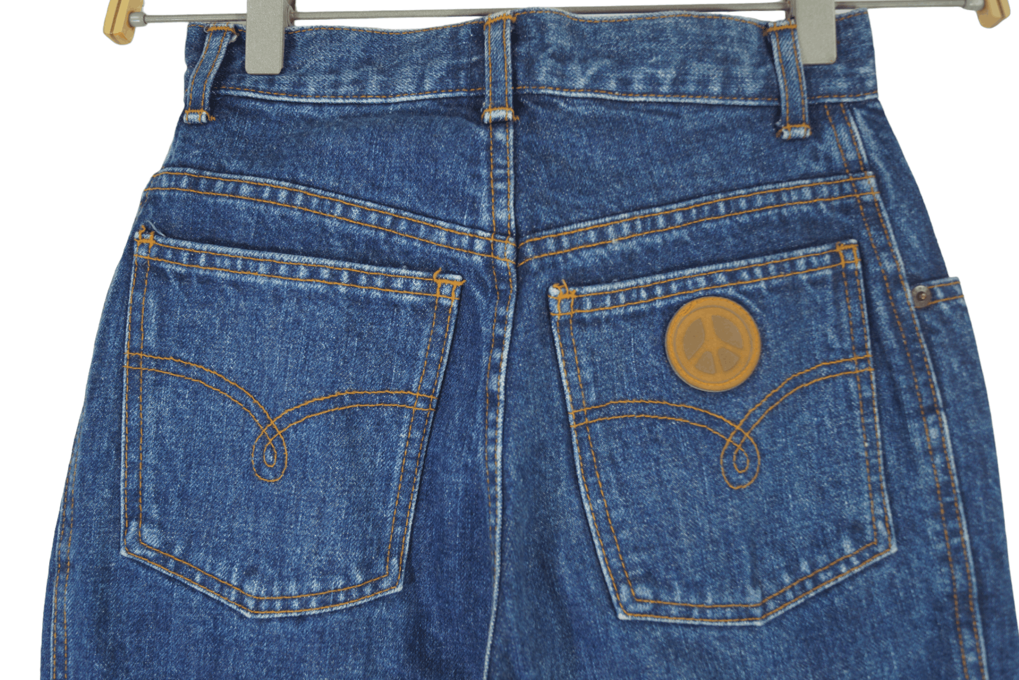 Moschino × Vintage Rare Denim Pants Moschino Jeans Nice Design Size US 26 / EU 42 - 9 Thumbnail