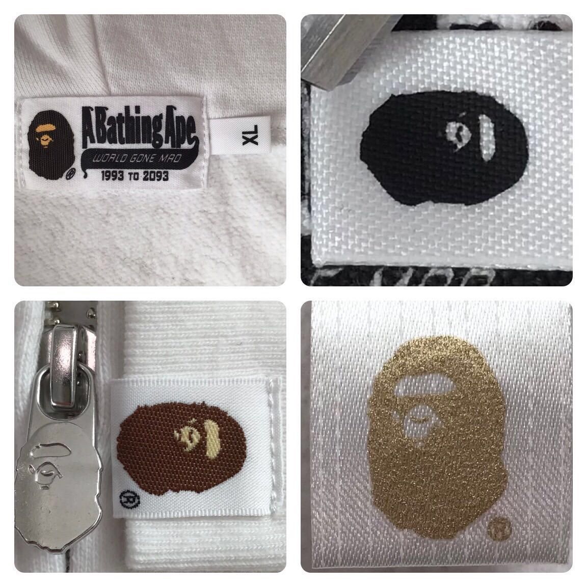 Bape BAPE Motor sport full zip hoodie white a bathing ape Size US XL / EU 56 / 4 - 9 Thumbnail