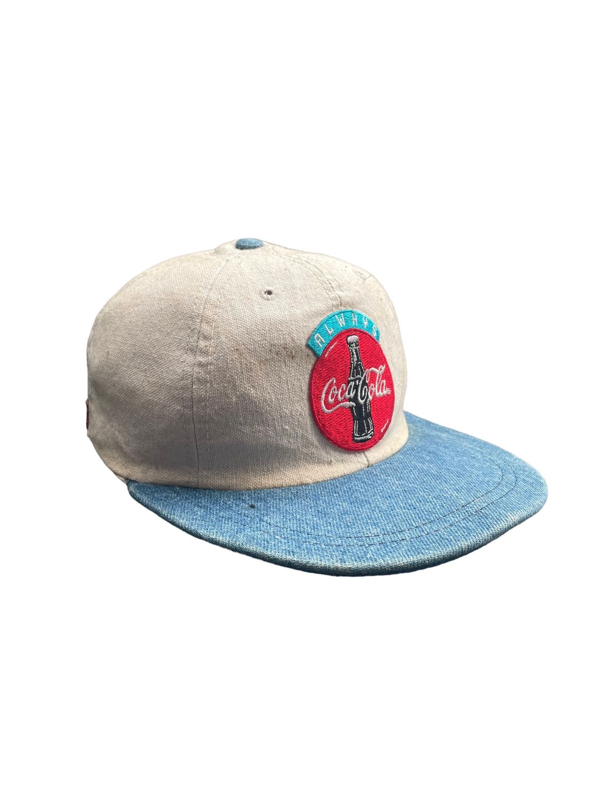 Coca Cola × Vintage Vintage Coca Cola Denim Cap Size ONE SIZE - 6 Thumbnail