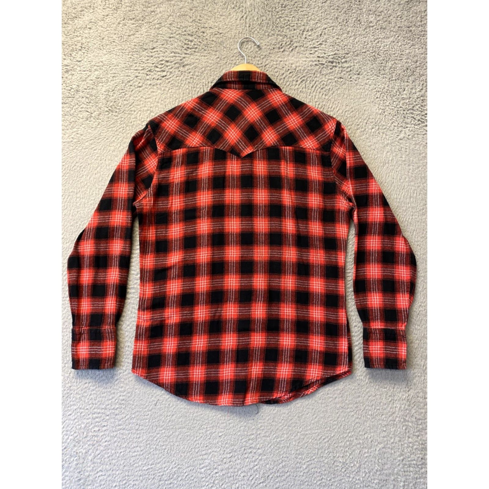 Wrangler VINTAGE Wrangler Womens Western Shirt M Long Sleeve Plaid Red Pearl Snap Rodeo Rockabilly Size M / US 6-8 / IT 42-44 - 7 Thumbnail