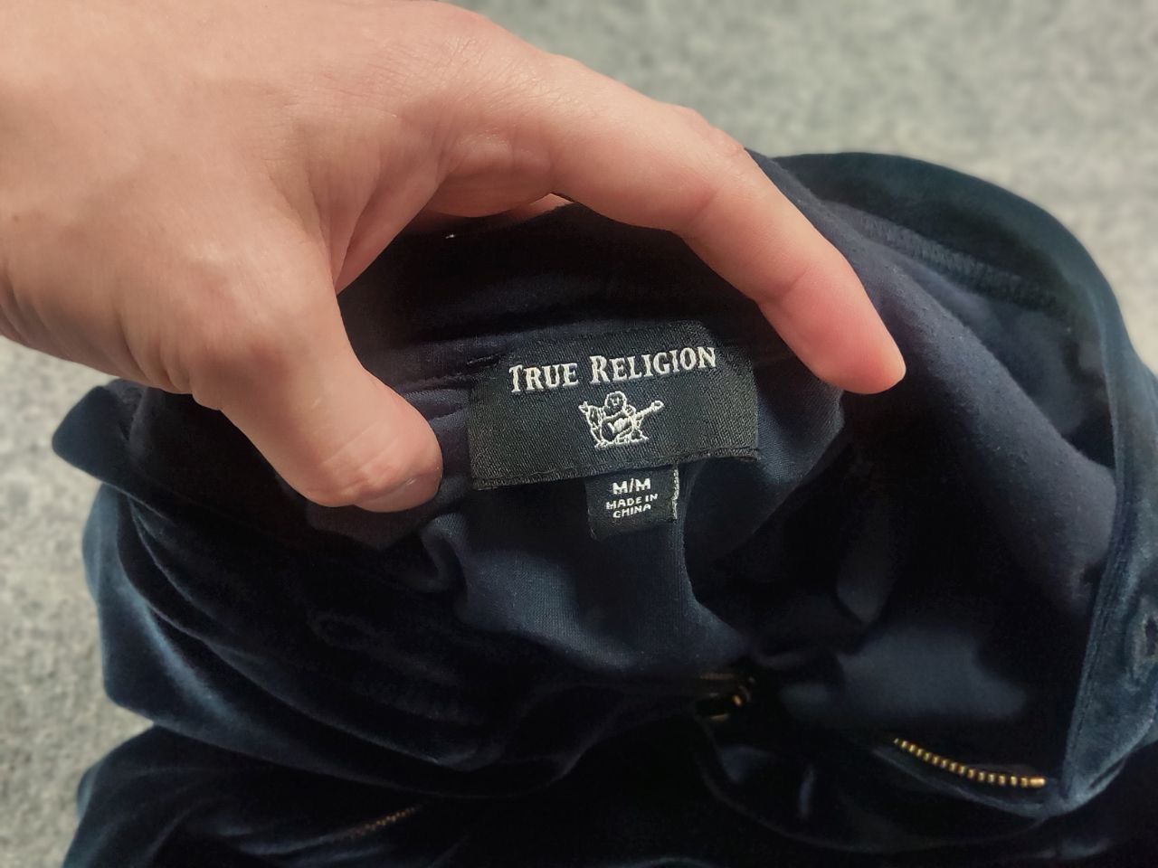 True Religion True Religion Vintage Velour HG Zip Hoodie Y2K Supreme Style Size US M / EU 48-50 / 2 - 12 Thumbnail