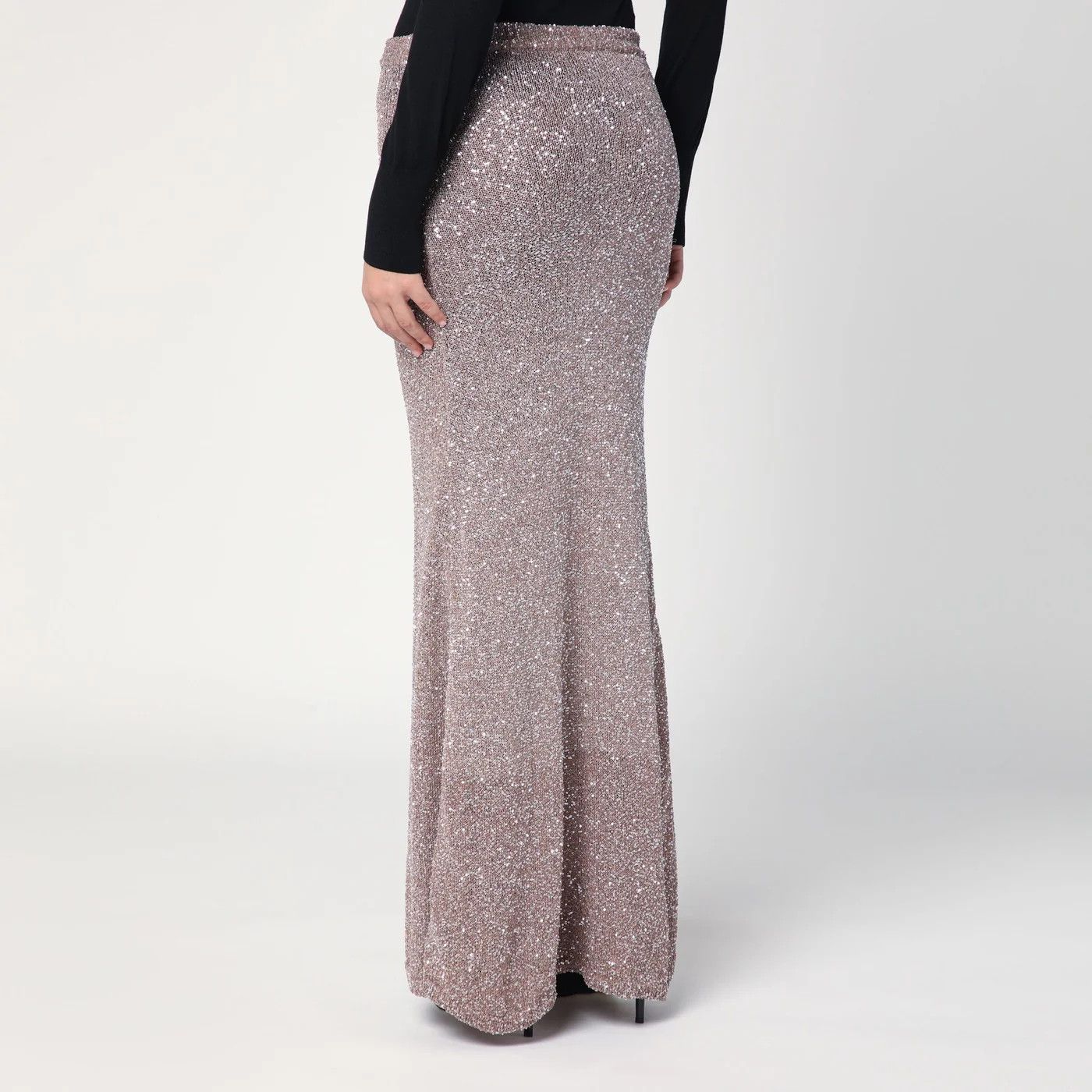 Balenciaga o1d2blof0426 Maxi Skirts in Light Brown/Silver Size 30" / US 8 / IT 44 - 4 Thumbnail