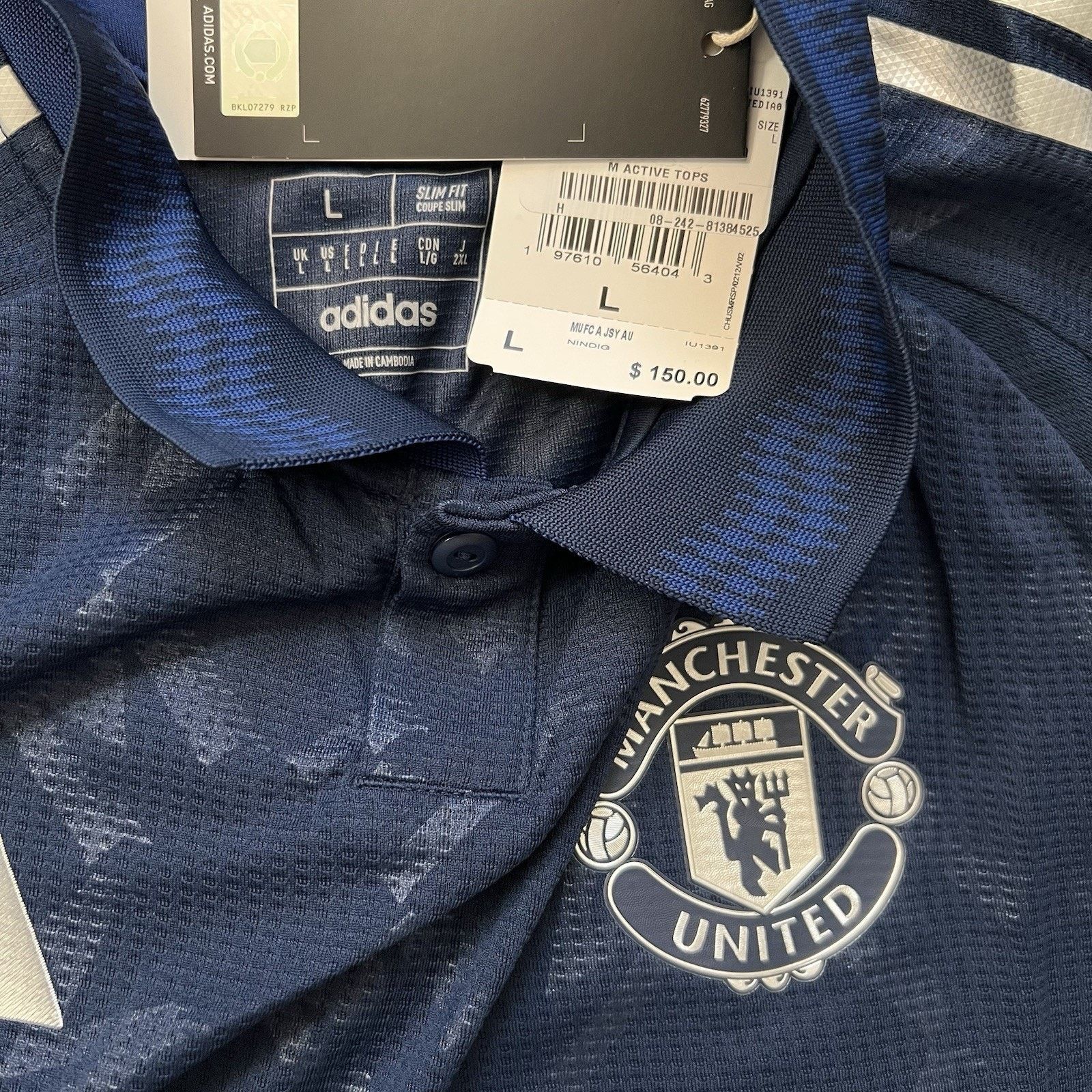 Adidas Adidas Manchester 24/25 Away Authentic Soccer Jersey Large Size US L / EU 52-54 / 3 - 8 Thumbnail