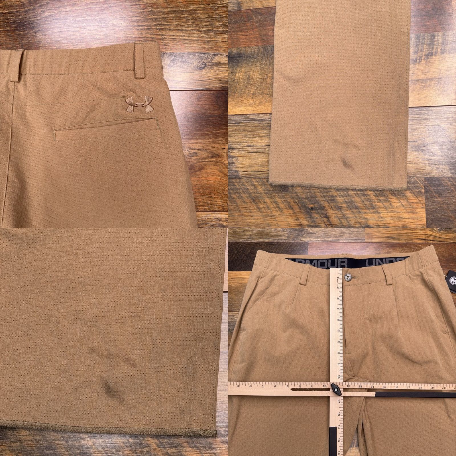 Under Armour Under Armour Pants Mens 36 Brown Loose Heatgear Mid Rise Stretch Unhemmed New Size US 36 / EU 52 - 8 Thumbnail