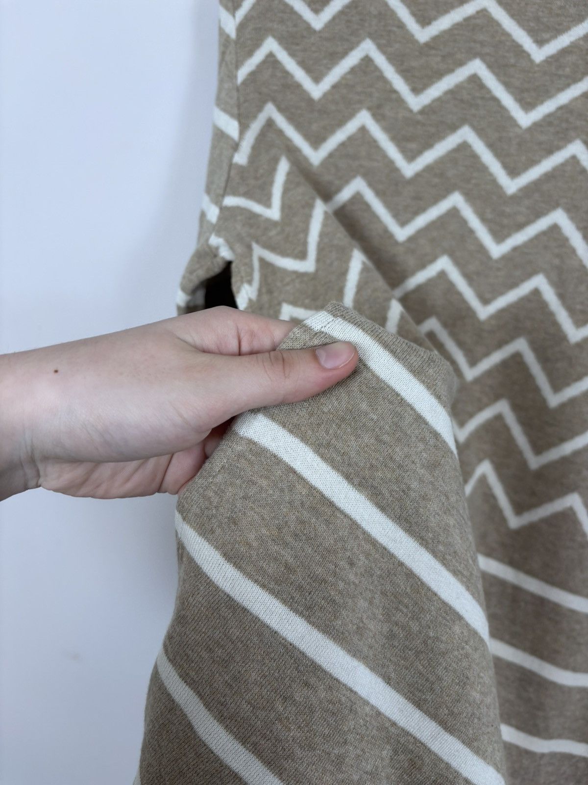 Gudrun Sjoden Gudrun Sjoden Women’s Beige Geometric Knit Cardigan Sweater Size L / US 10 / IT 46 - 19 Thumbnail