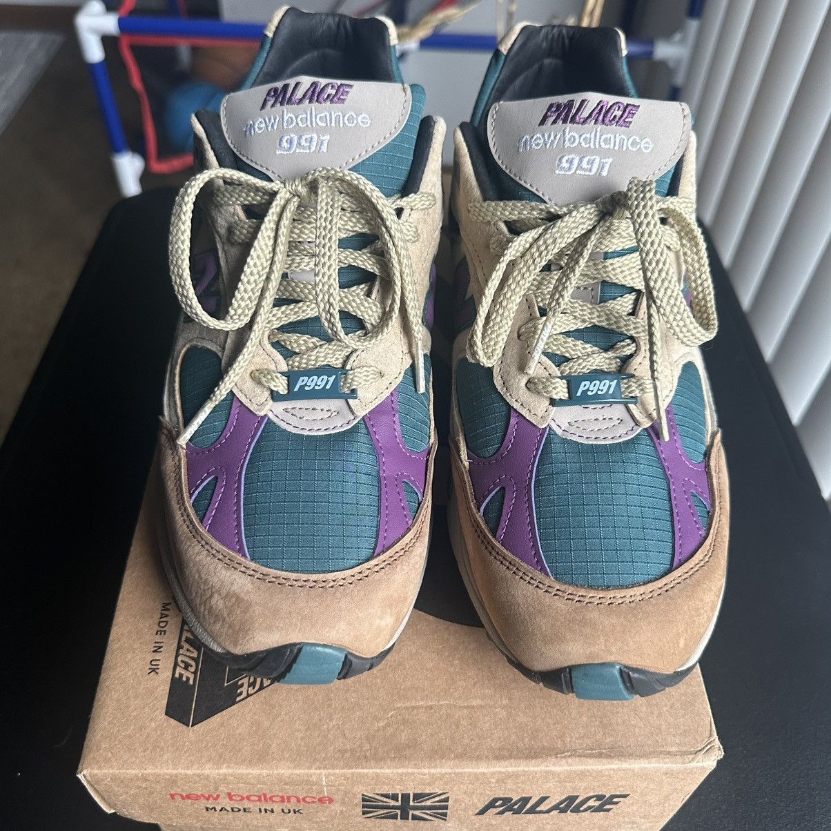 New Balance × Palace New Balance Palace x 991 Made in England Taos Taupe Grape Size US 10 / EU 43 - 3 Thumbnail