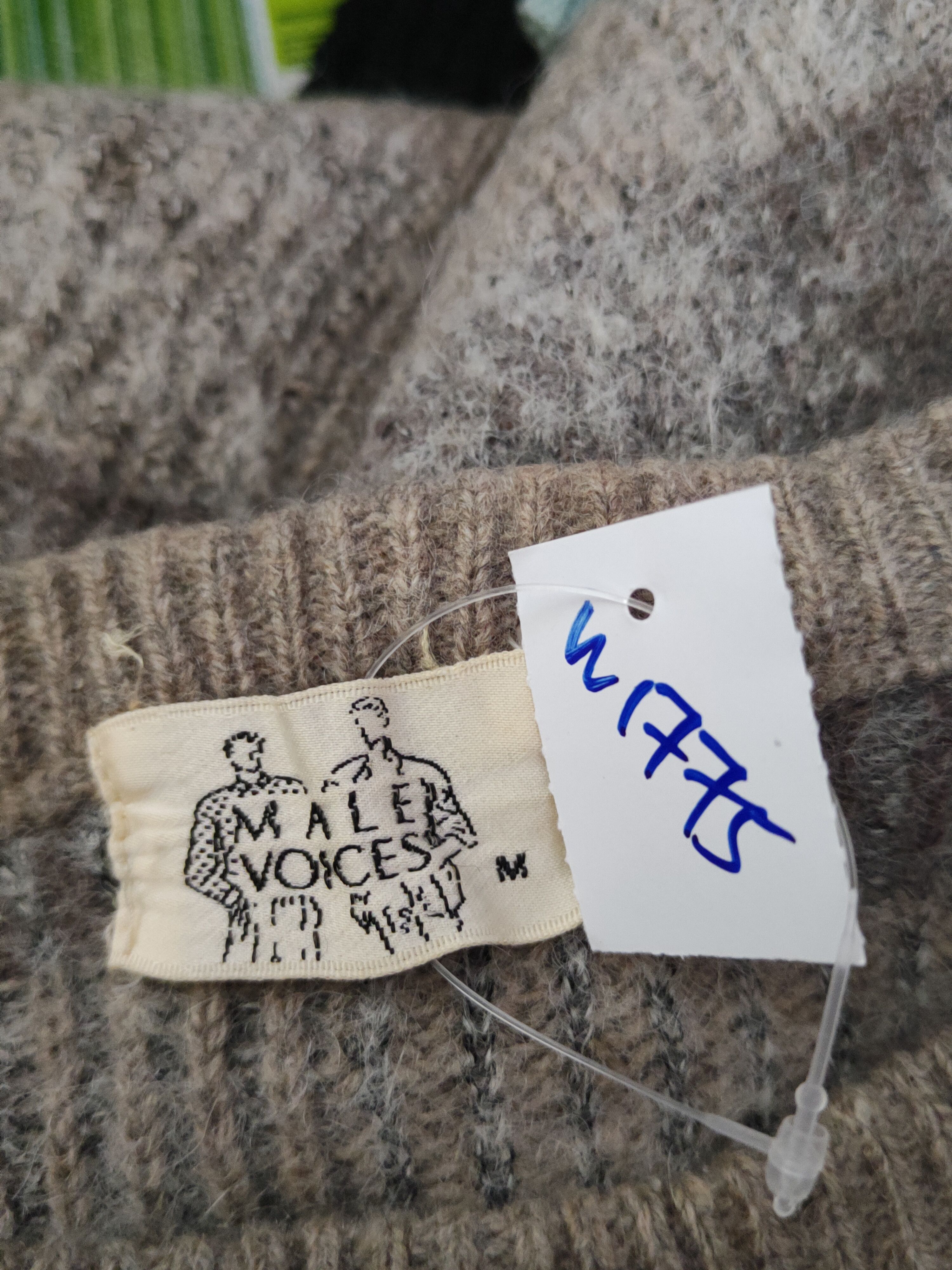 Vintage Male Voices vintage Brown Wool Knitwear Sweatshirts #W1775 Size US S / EU 44-46 / 1 - 11 Thumbnail