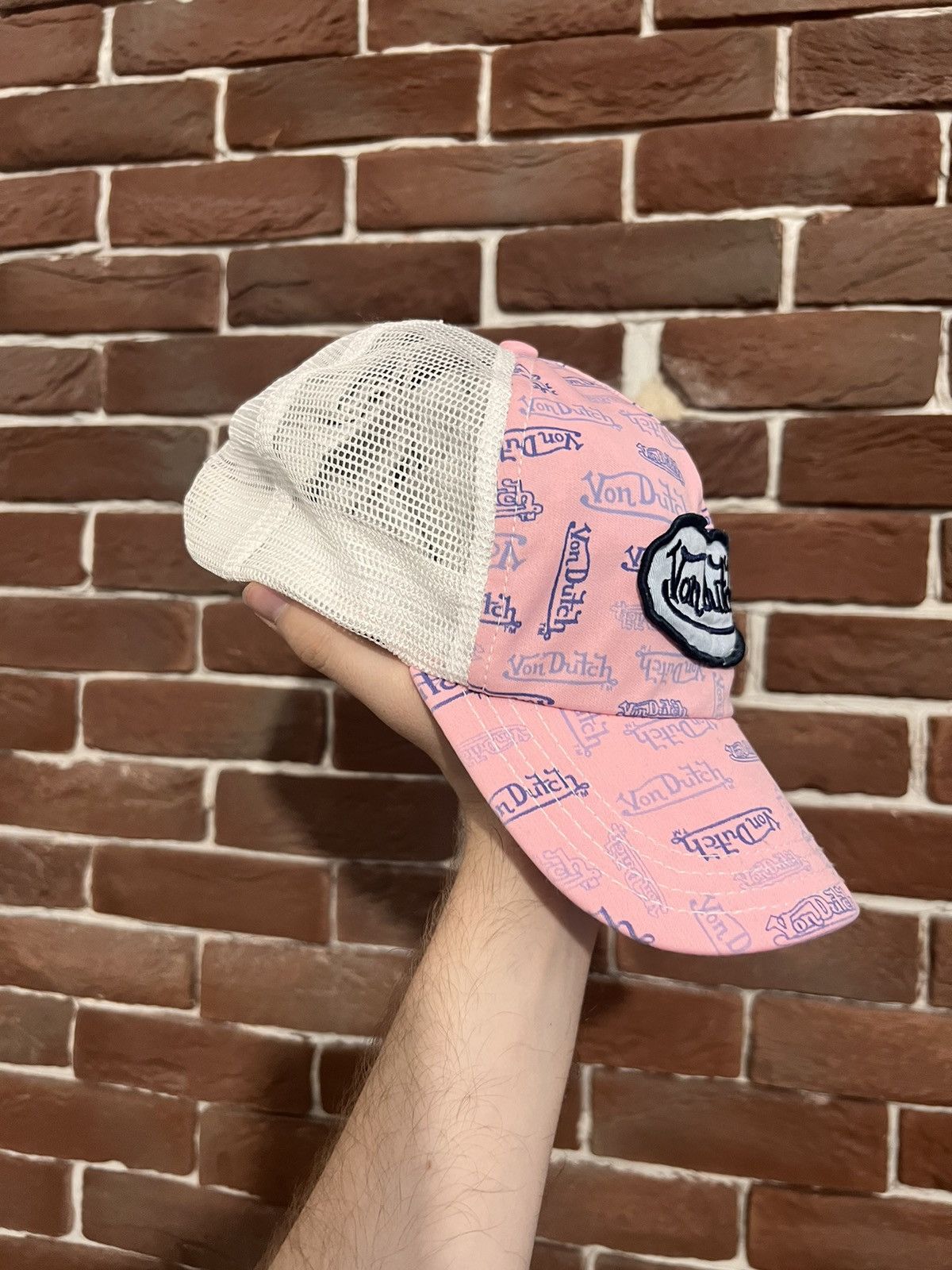 Von Dutch Rare Von Dutch Multi Logo Trucker Hat Y2K Drip Streetwear Size ONE SIZE - 4 Thumbnail