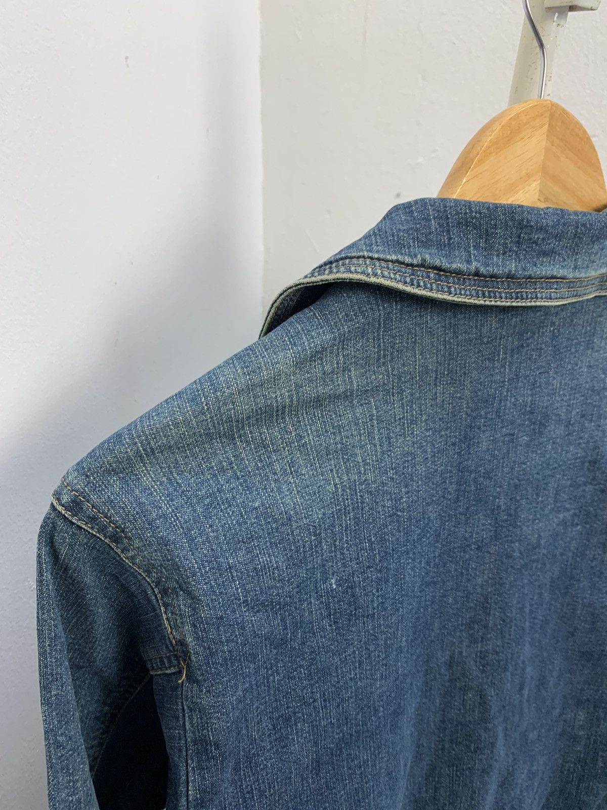 Tsumori Chisato Vintage Tsumori Chisato open collar denim jacket Size XS / US 0-2 / IT 36-38 - 12 Thumbnail