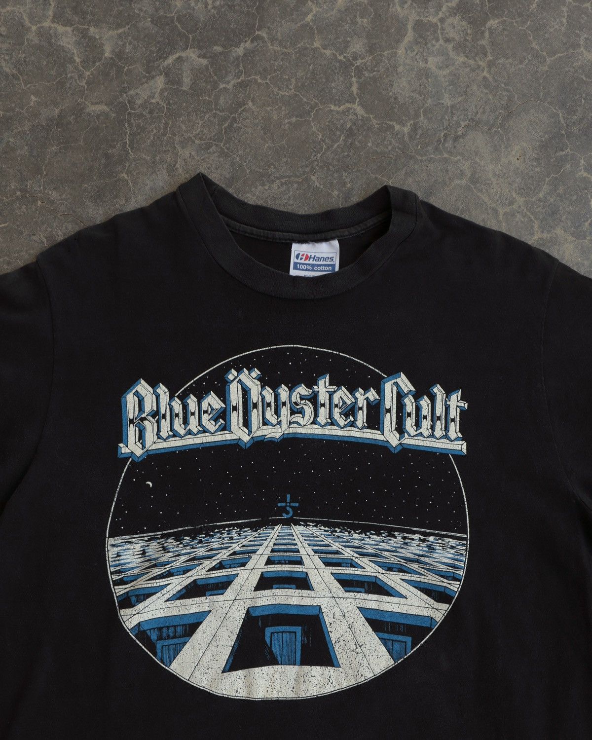 Band Tees Vintage 70s 80s Blue Oyster Cult Hanes USA Black Tee Large L Size US L / EU 52-54 / 3 - 2 Thumbnail