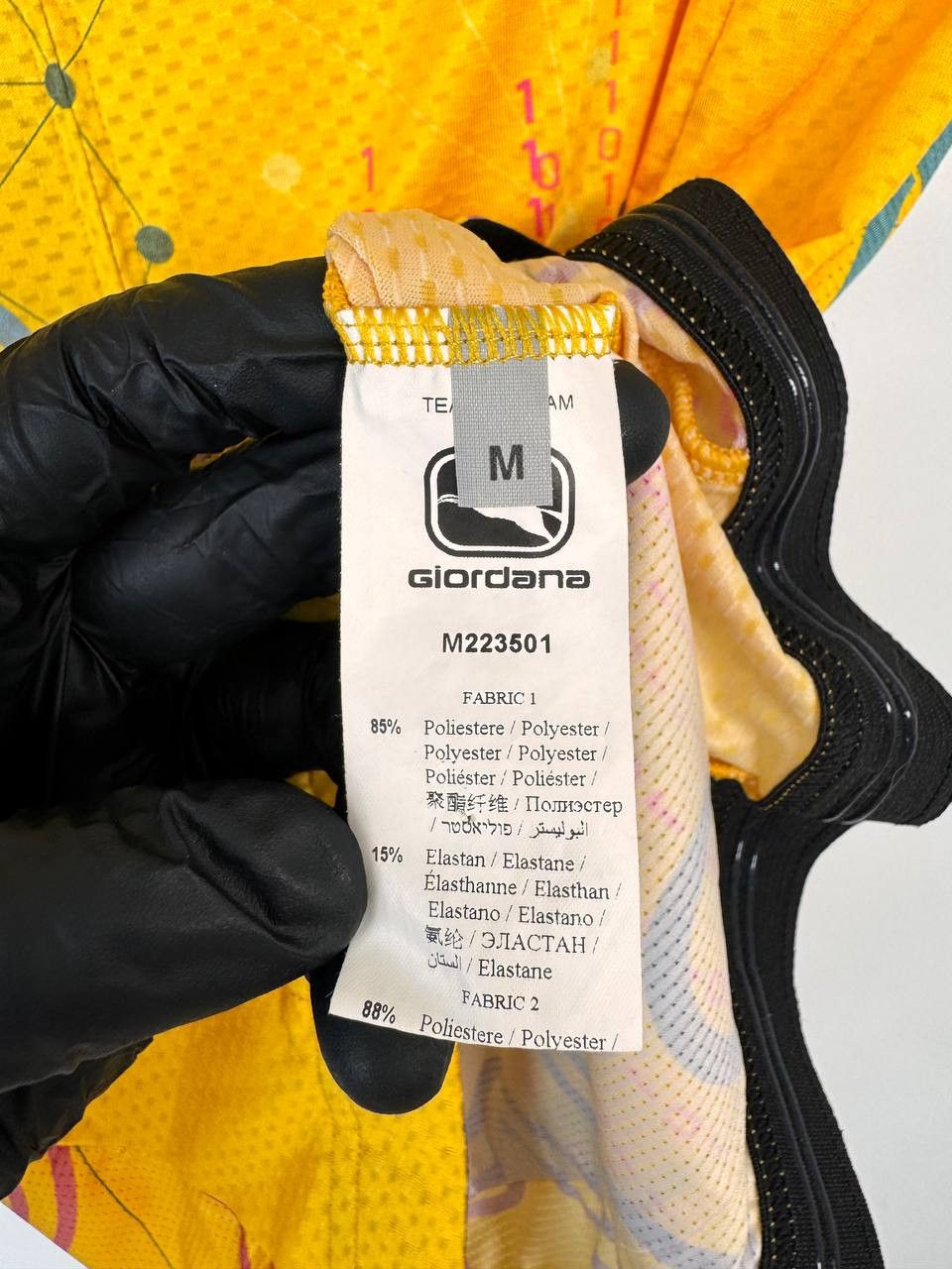Giordano GIORDANA THE DIGITAL SWISS 5 CYCLING JERSEY YELLOW SIZE M Size US M / EU 48-50 / 2 - 3 Thumbnail