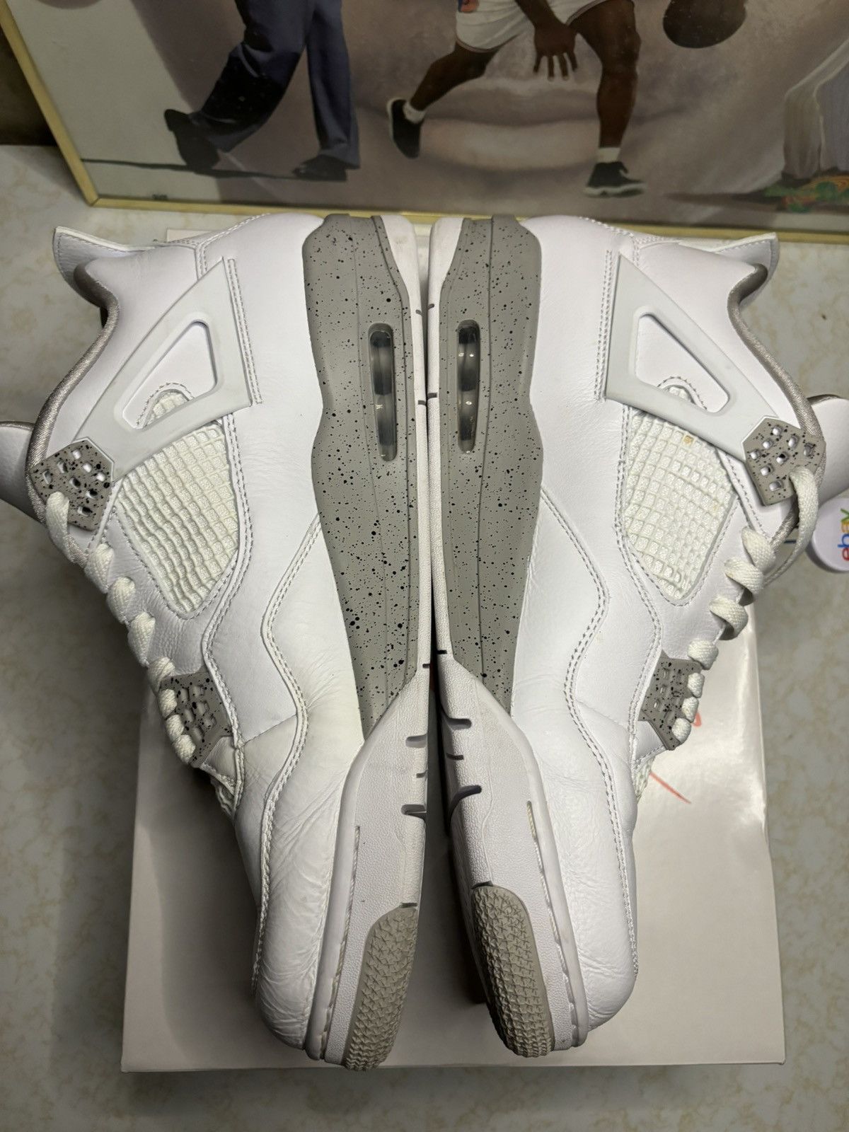 Jordan Brand Jordan Retro 4 ‘white oreo’ Size US 13 / EU 46 - 3 Thumbnail
