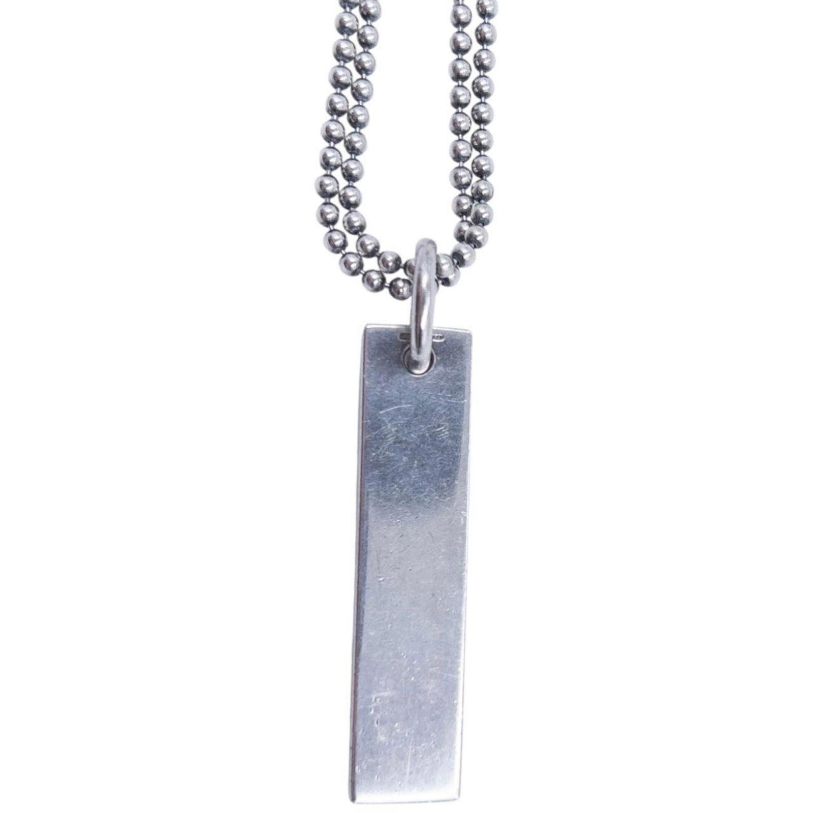 Gucci Vintage Gucci Silver Pendent Double-Chain Necklace Size ONE SIZE - 4 Thumbnail
