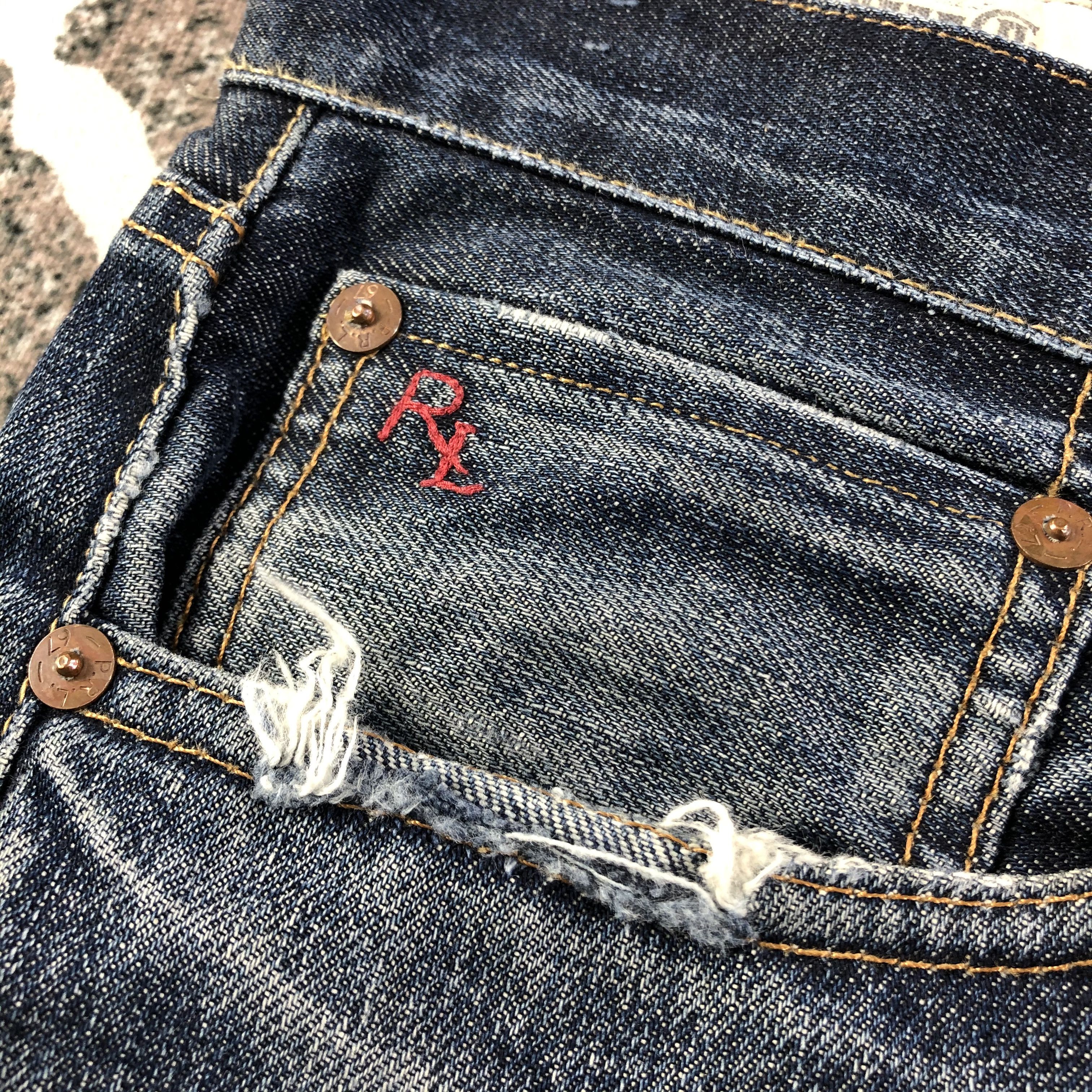 Polo Ralph Lauren Polo Ralph Lauren Jeans Faded Blue Denim KJ1938 Size US 34 / EU 50 - 8 Thumbnail