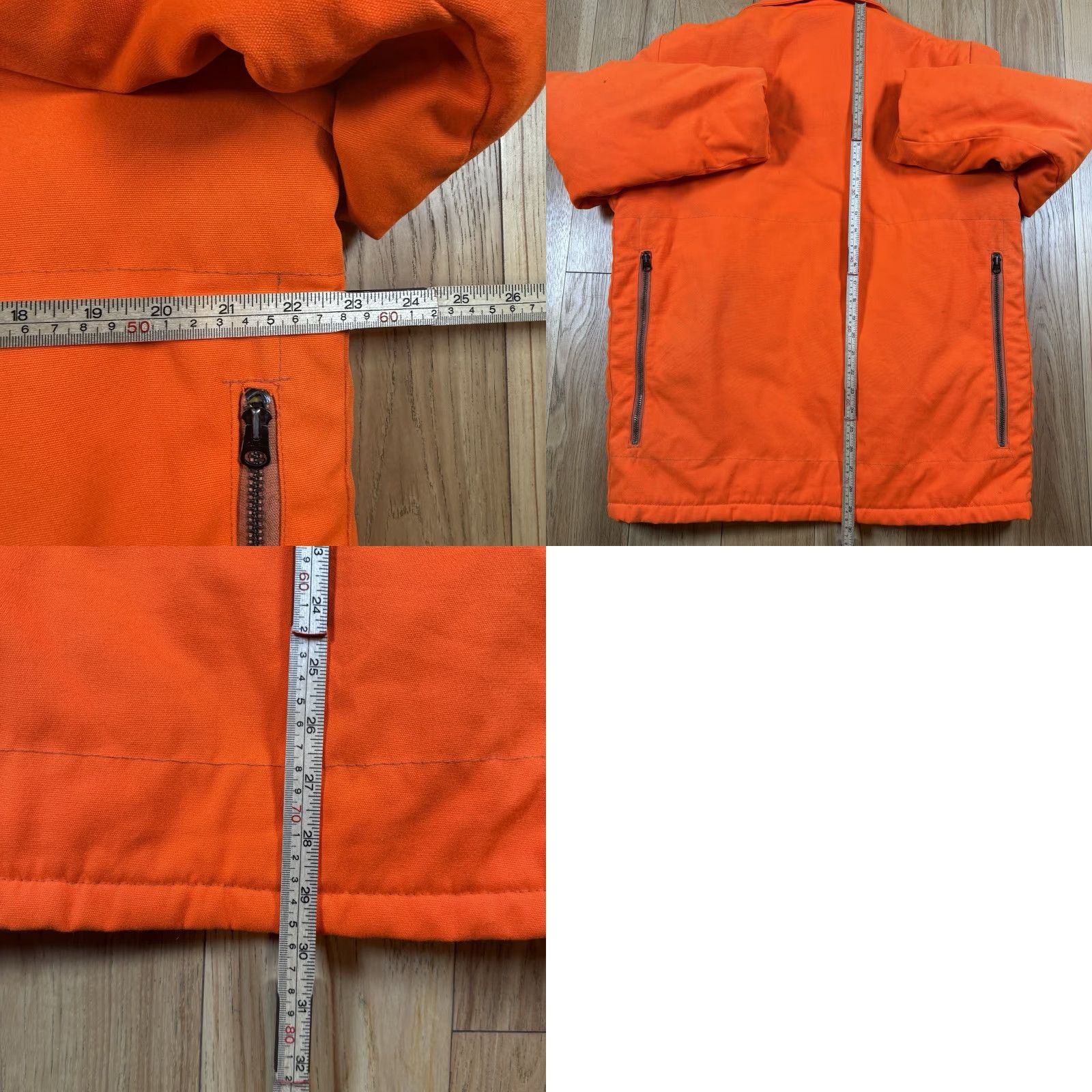 Vintage VINTAGE Carters Jacket Puffer Full Zip Mens 40 Orange 60’s Work Cotton" Size US XXS / EU 40 - 8 Thumbnail