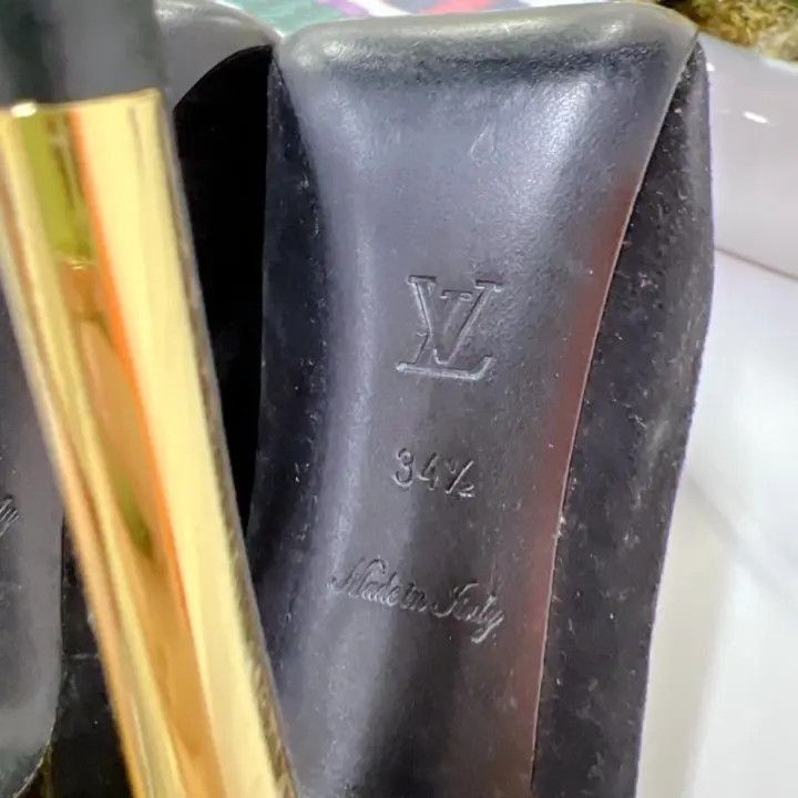 Louis Vuitton Louis Vuitton Black Classic High Heels -2508 Size US 4 / IT 34 - 7 Thumbnail
