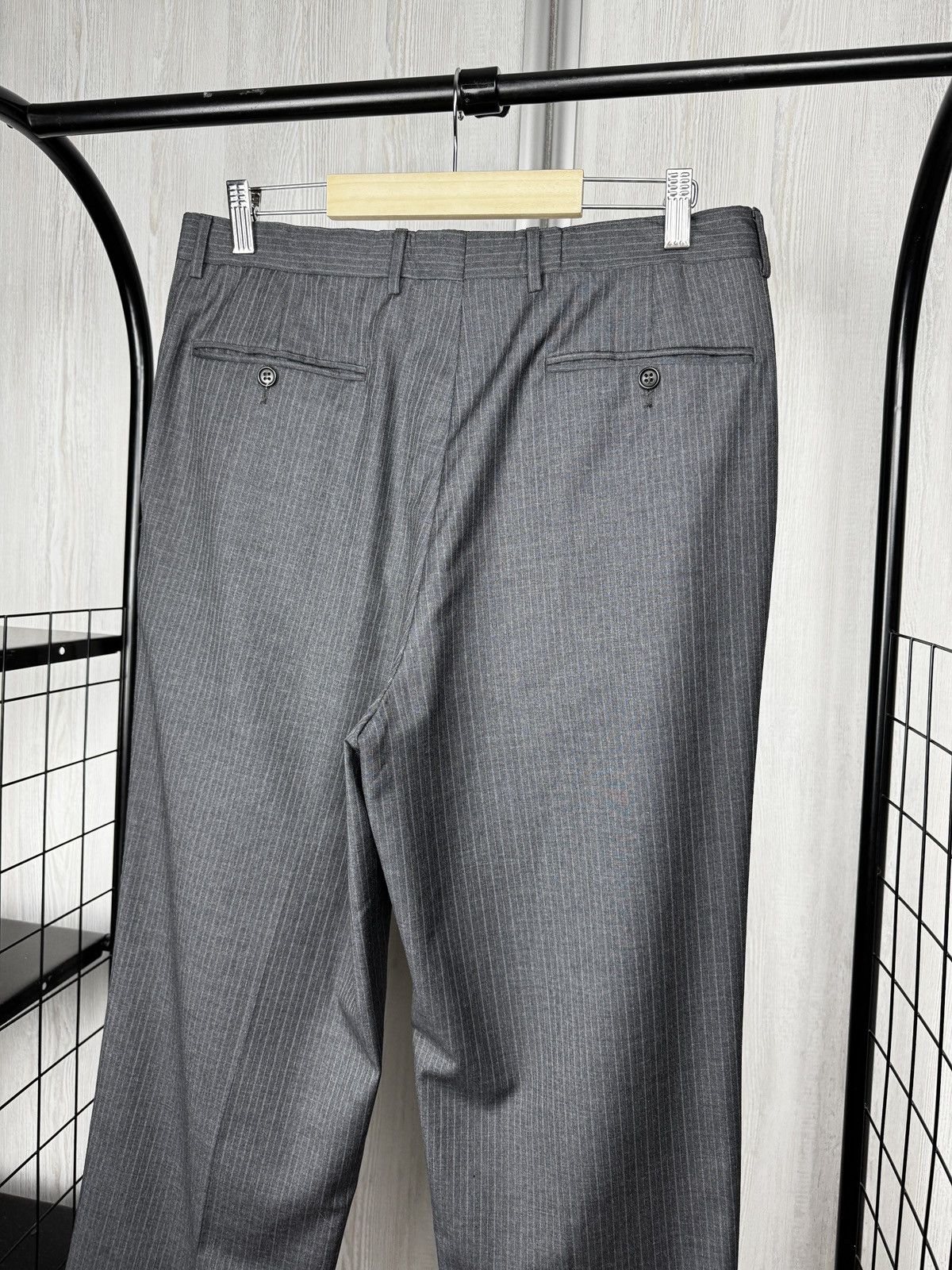 Canali Canali grey striped pure wool 3 buttons classic suit size 50 Size 40R - 20 Thumbnail
