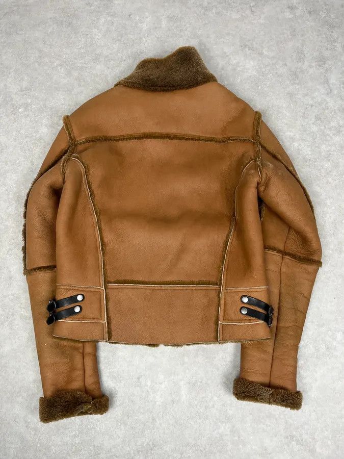 Dirk Bikkembergs 2000s Dirk Bikkembergs Brown Shearling Leather Jacket Size US M / EU 48-50 / 2 - 5 Thumbnail