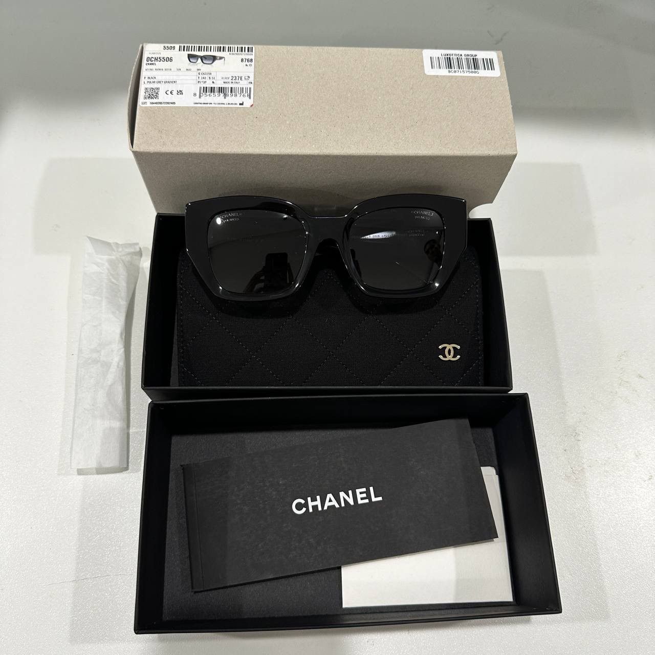 Chanel CHANEL 0CH5506 C622S8 SUNGLASSES Size ONE SIZE - 2 Thumbnail