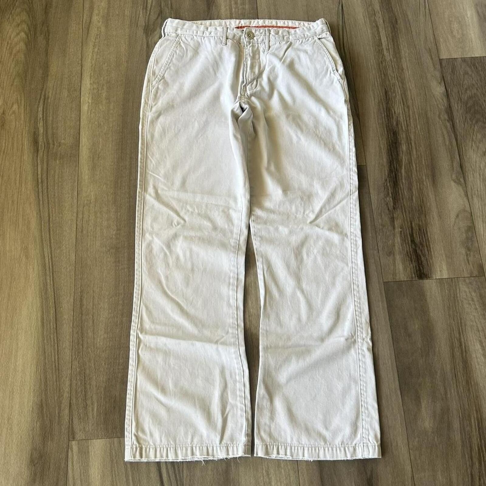 Abercrombie & Fitch Vintage Tan Cream Bootcut Denim Jeans Pants size 4 Size 27" / US 4 / IT 40 - 1 Thumbnail