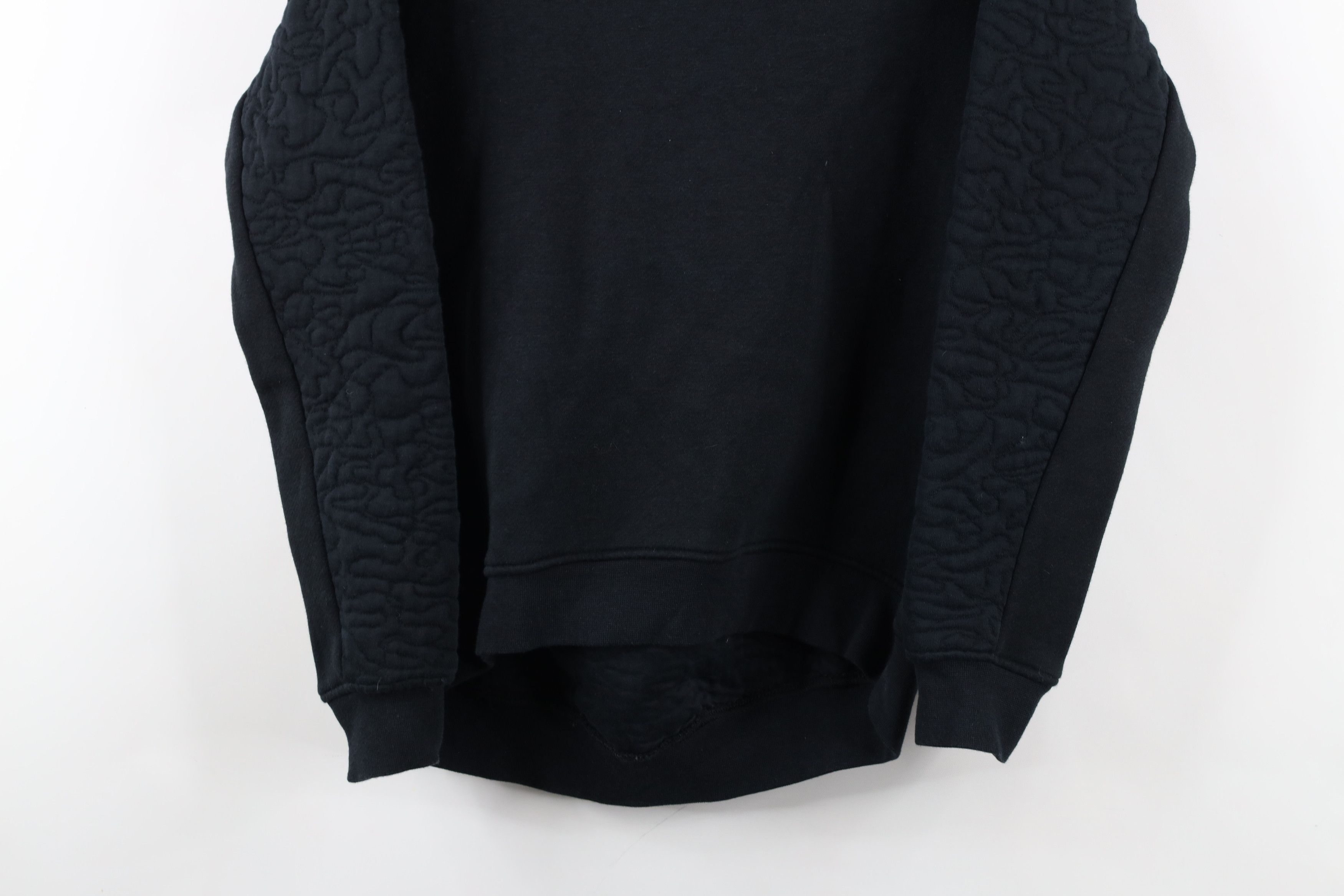 Nike × Vintage Nike Sportswear Spell Swoosh Rally Crewneck Sweatshirt Black Size XS / US 0-2 / IT 36-38 - 3 Thumbnail