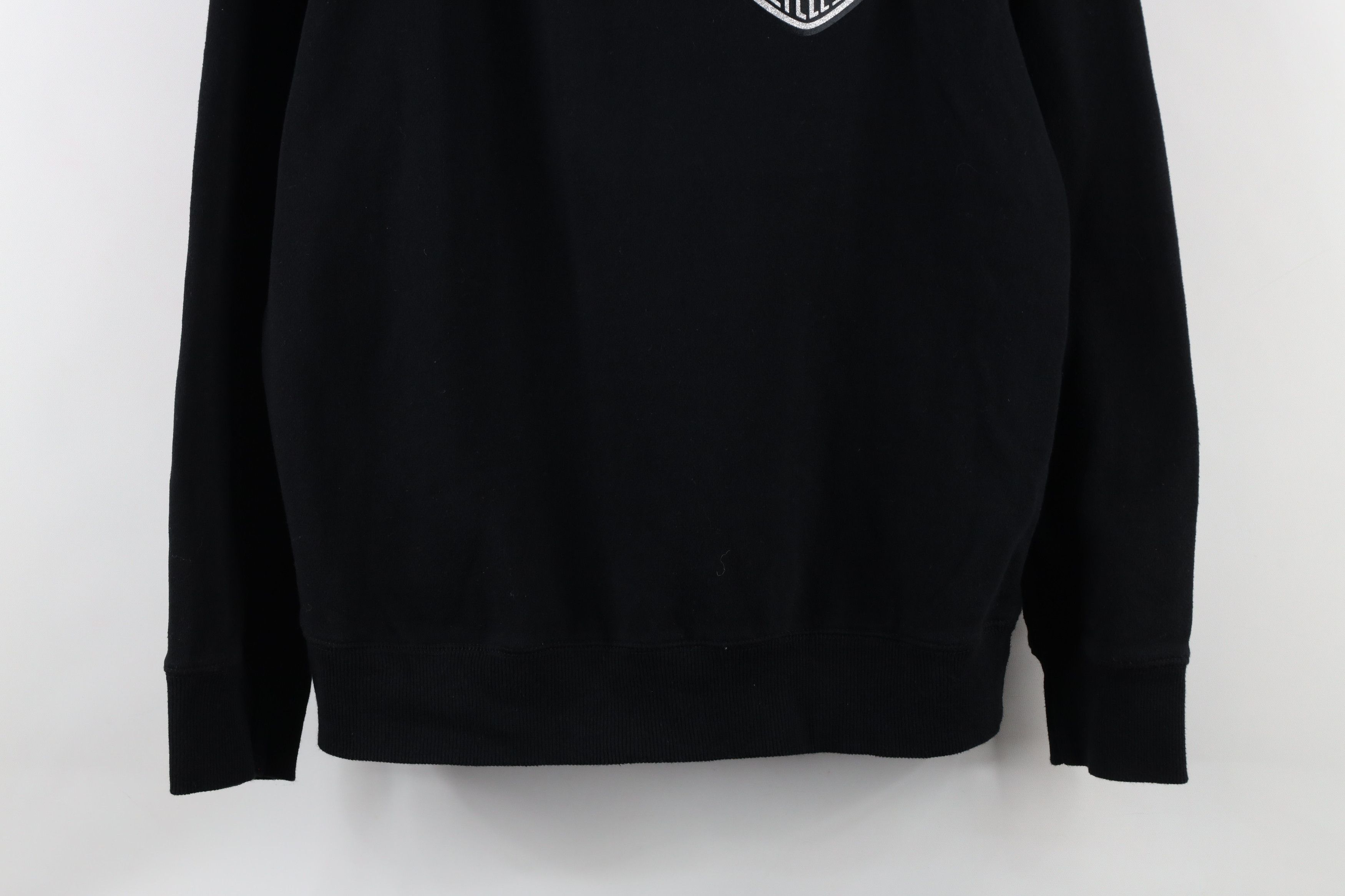 Harley Davidson × Vintage Harley Davidson Faded Out Wings Flower Half Zip Sweatshirt Size M / US 6-8 / IT 42-44 - 3 Thumbnail